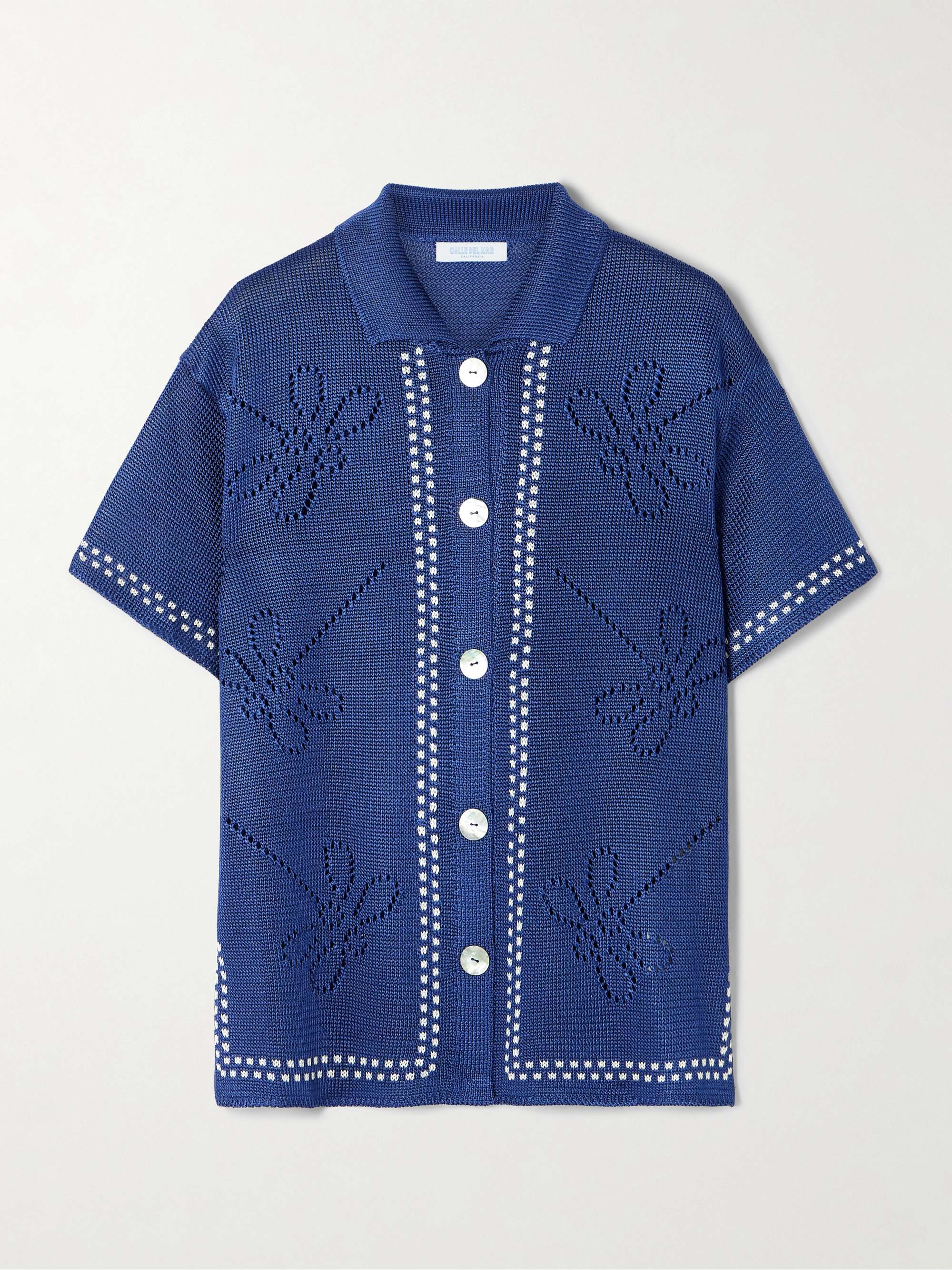 Garden Party pointelle-knit shirt view