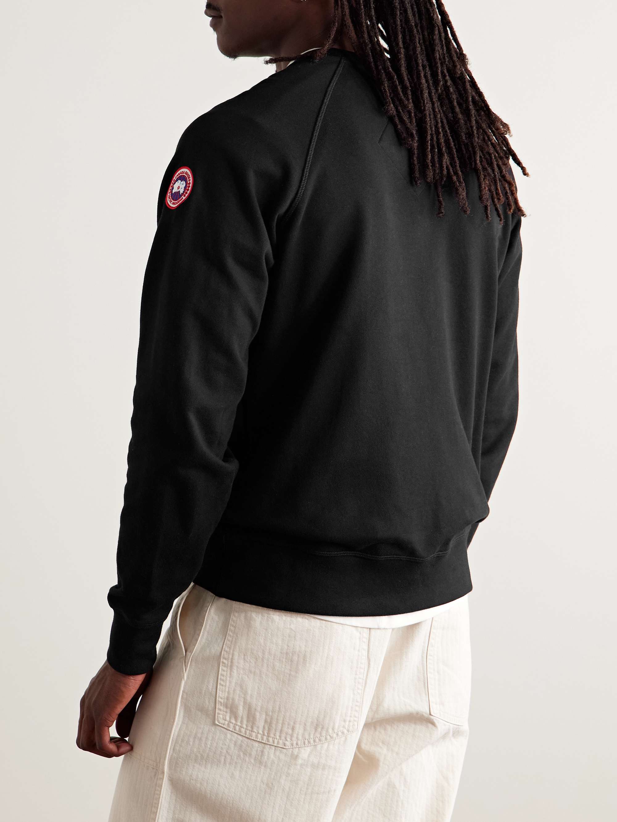 Huron Logo-Appliquéd Cotton-Jersey Sweatshirt view