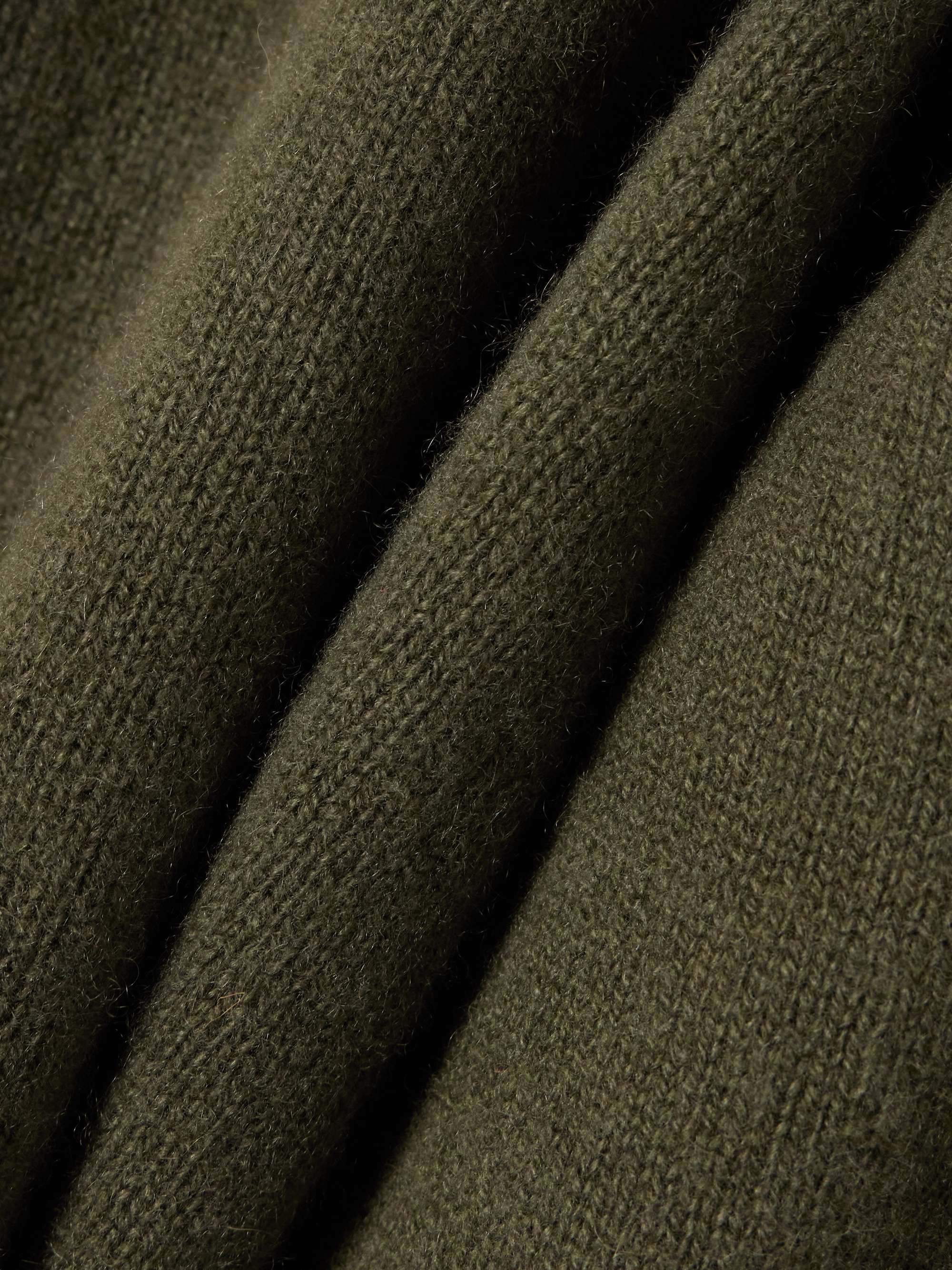 Cropped cashmere turtleneck sweater view