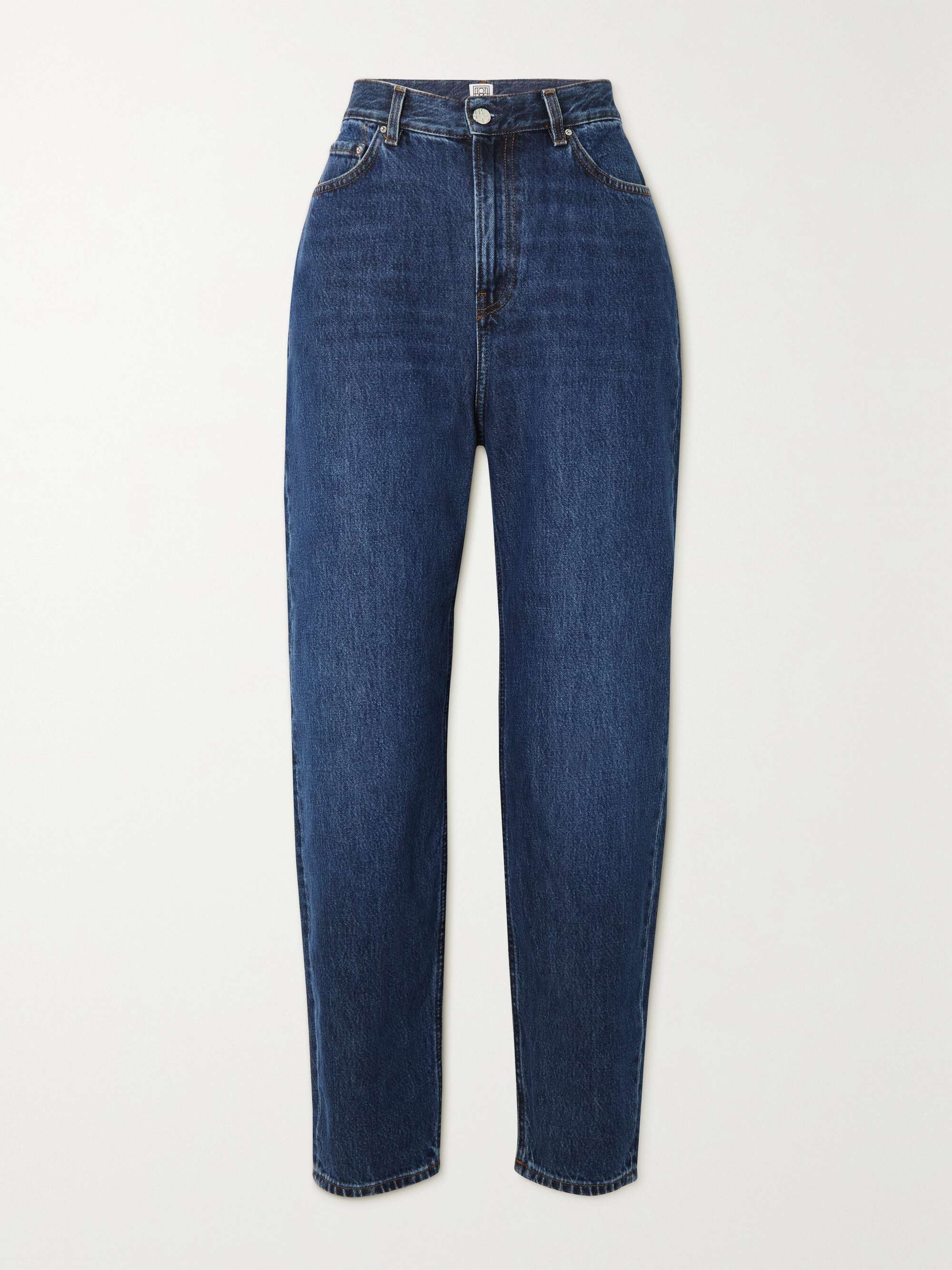 + NET SUSTAIN high-rise tapered organic jeans view