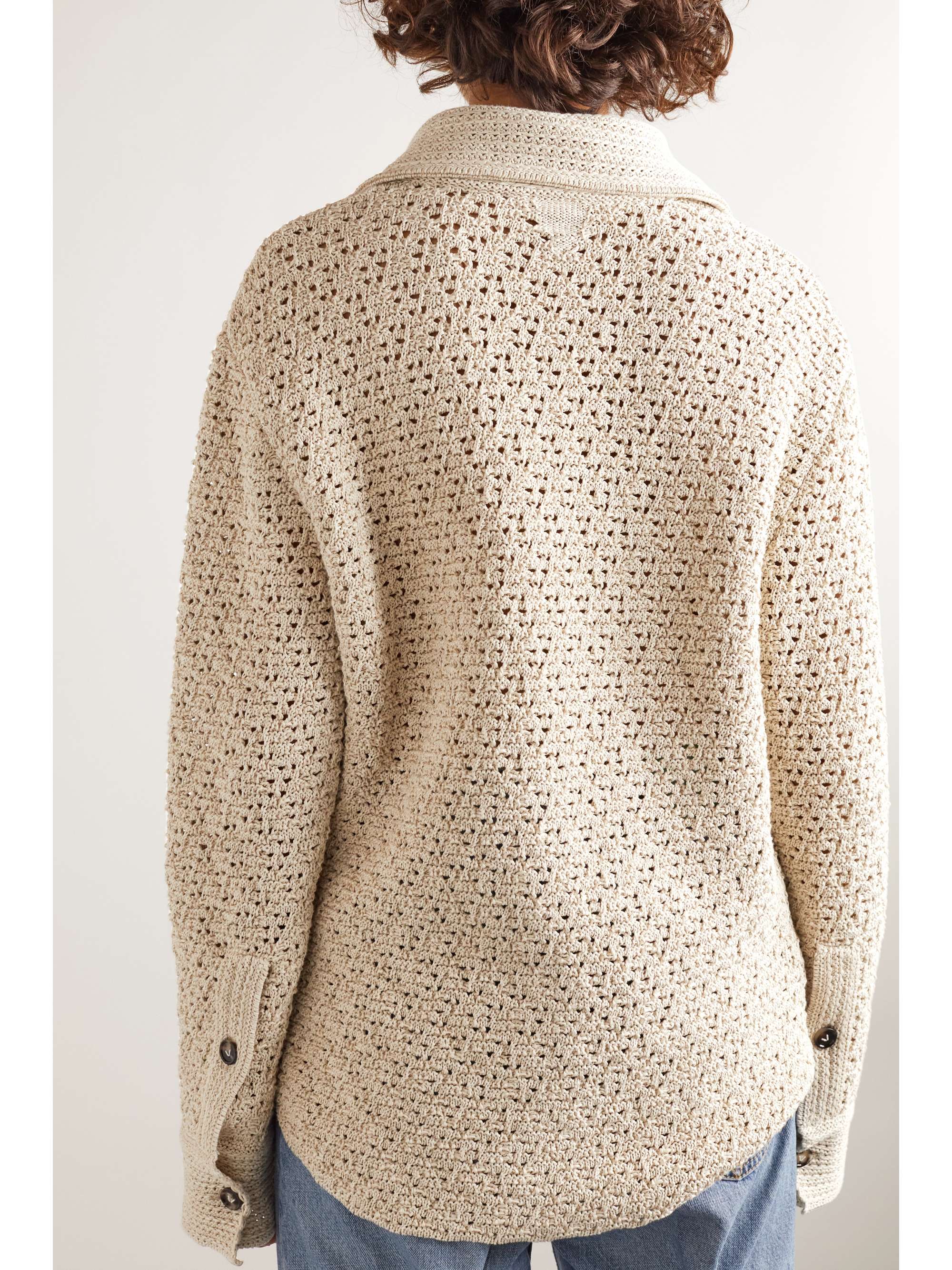 Crocheted cotton shirt view