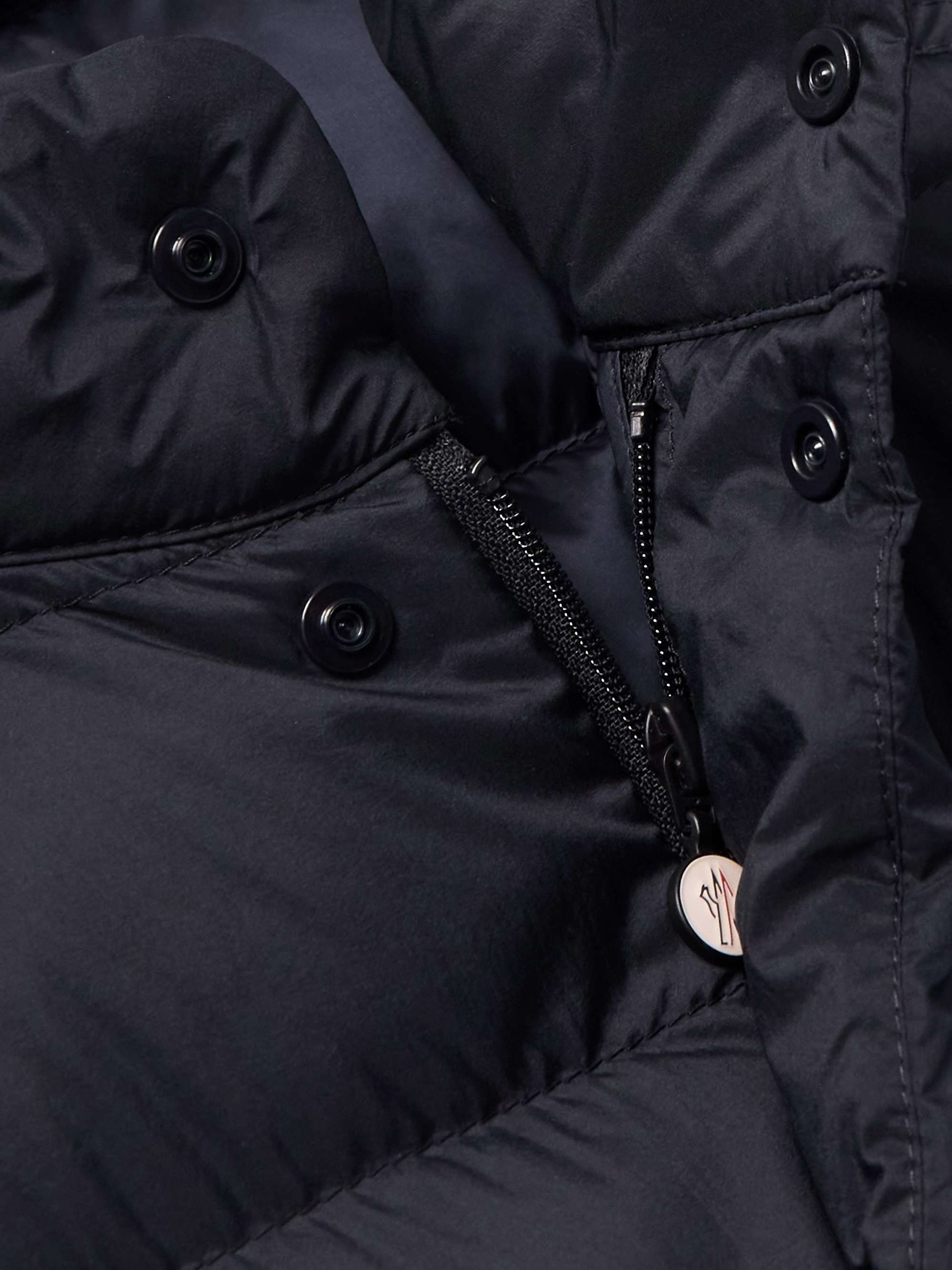 Slim-Fit Logo-Appliquéd Quilted Nylon Down Jacket view