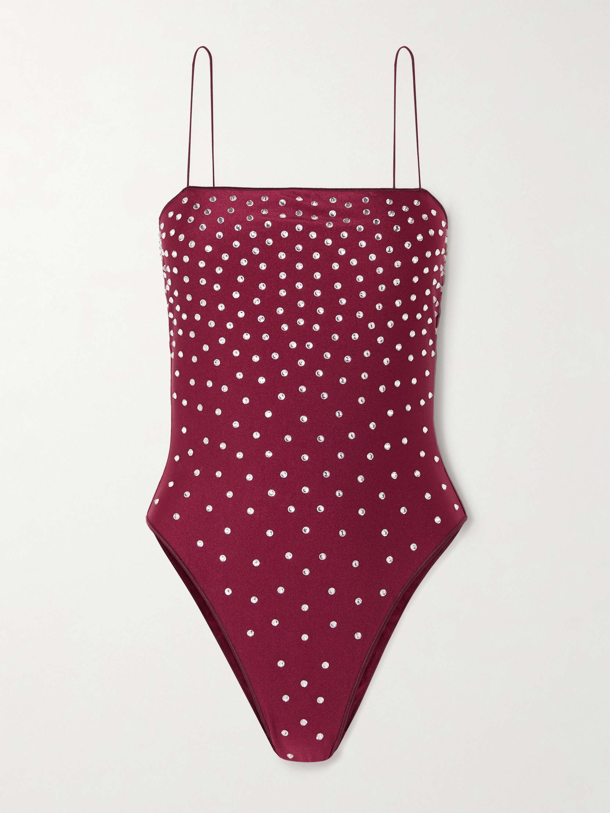 Gem crystal-embellished swimsuit view