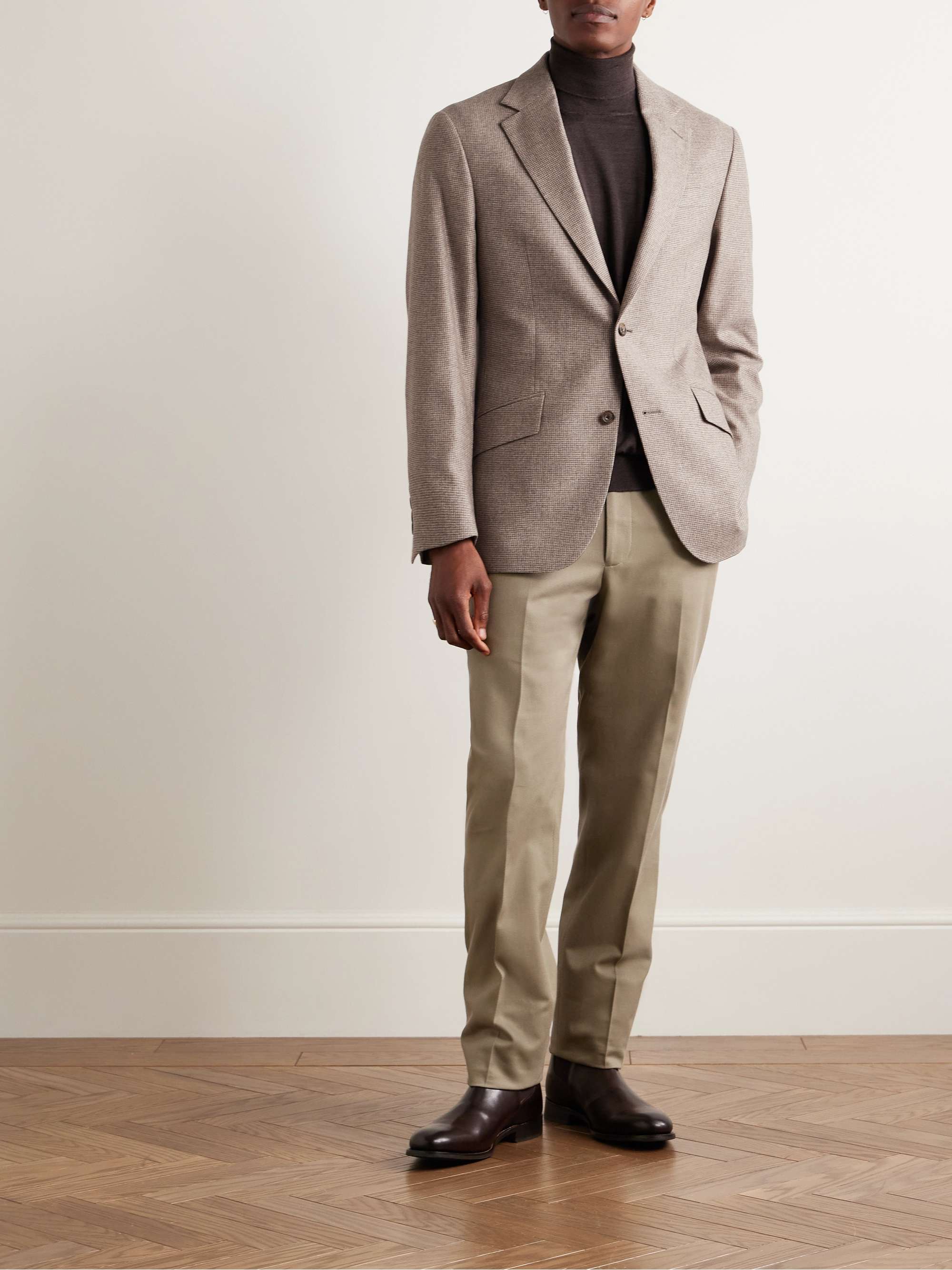 Hyde Slim-Fit Puppytooth Wool Blazer view