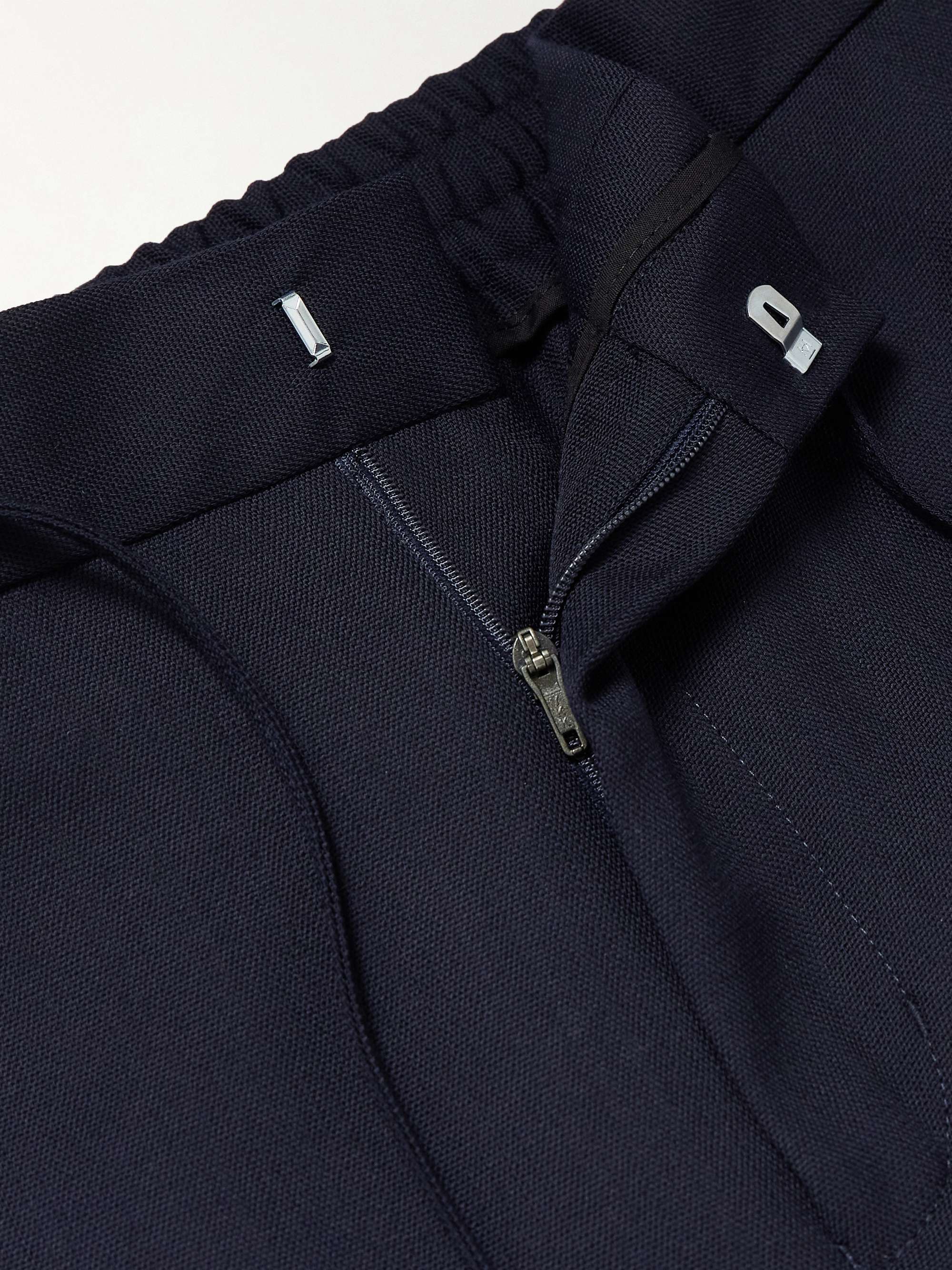 Phillip Straight-Leg Twill Drawstring Suit Trousers view