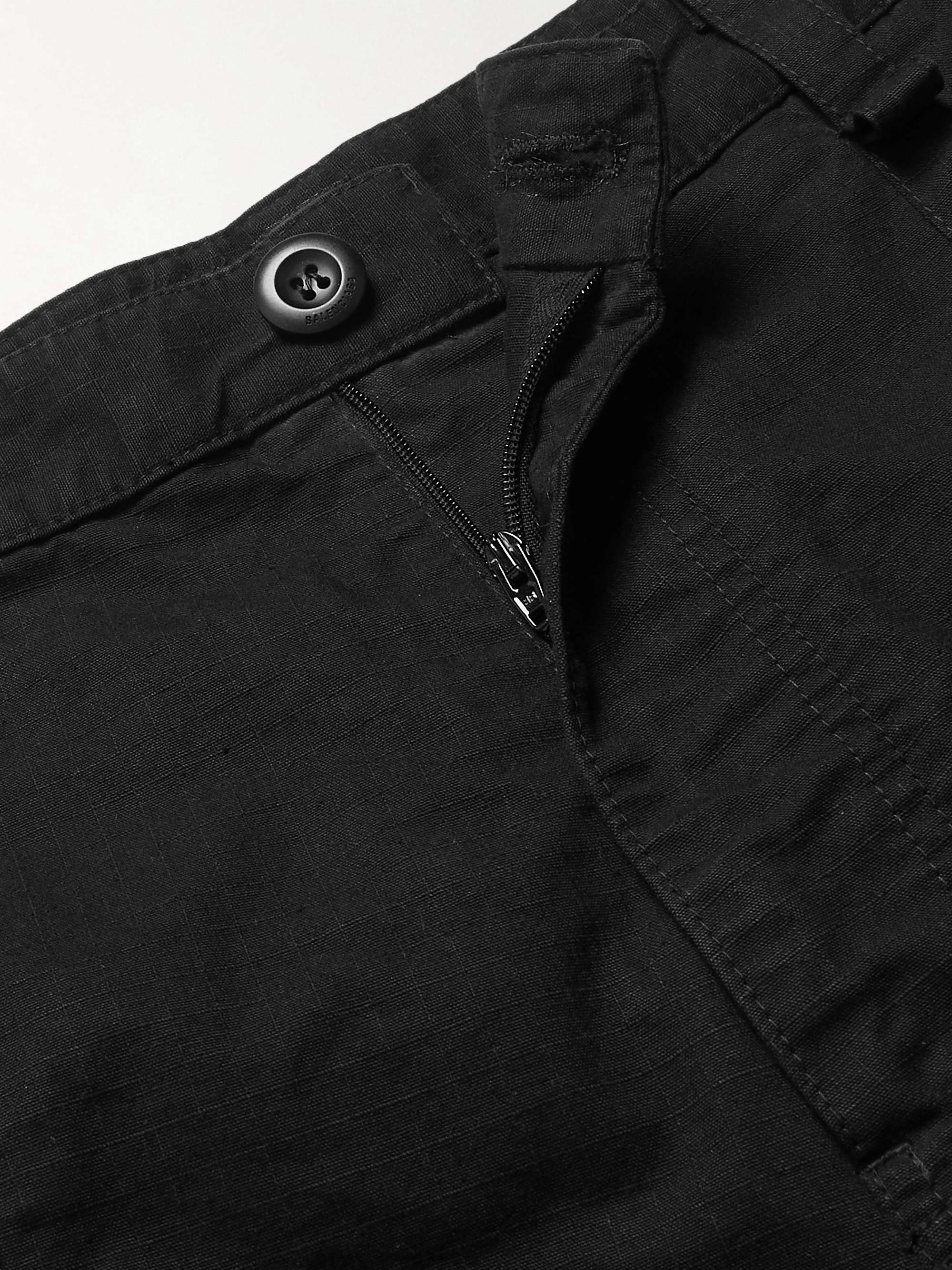 Convertible Flared Cotton-Ripstop Cargo Trousers view
