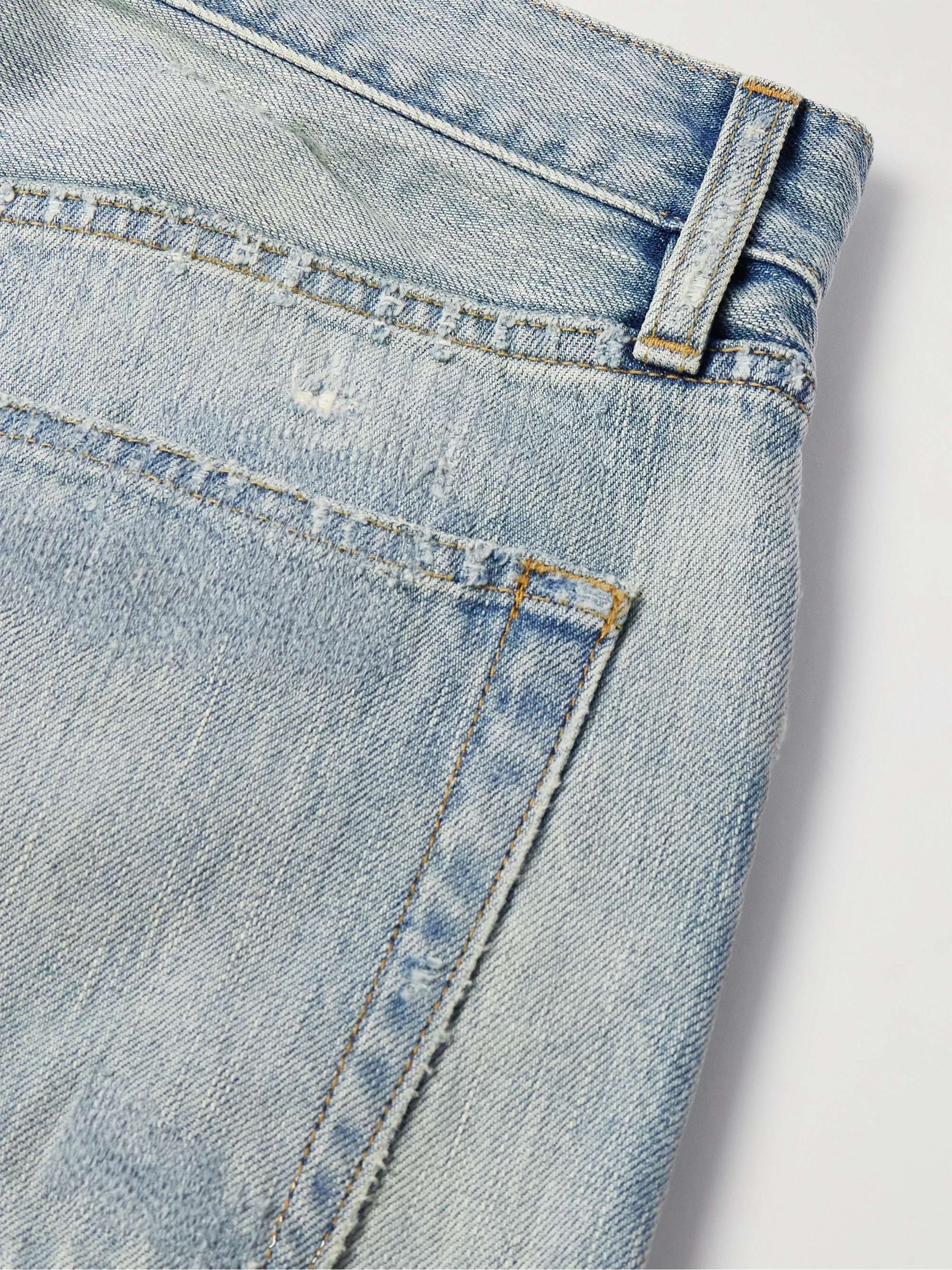 Tapered Distressed Jeans view