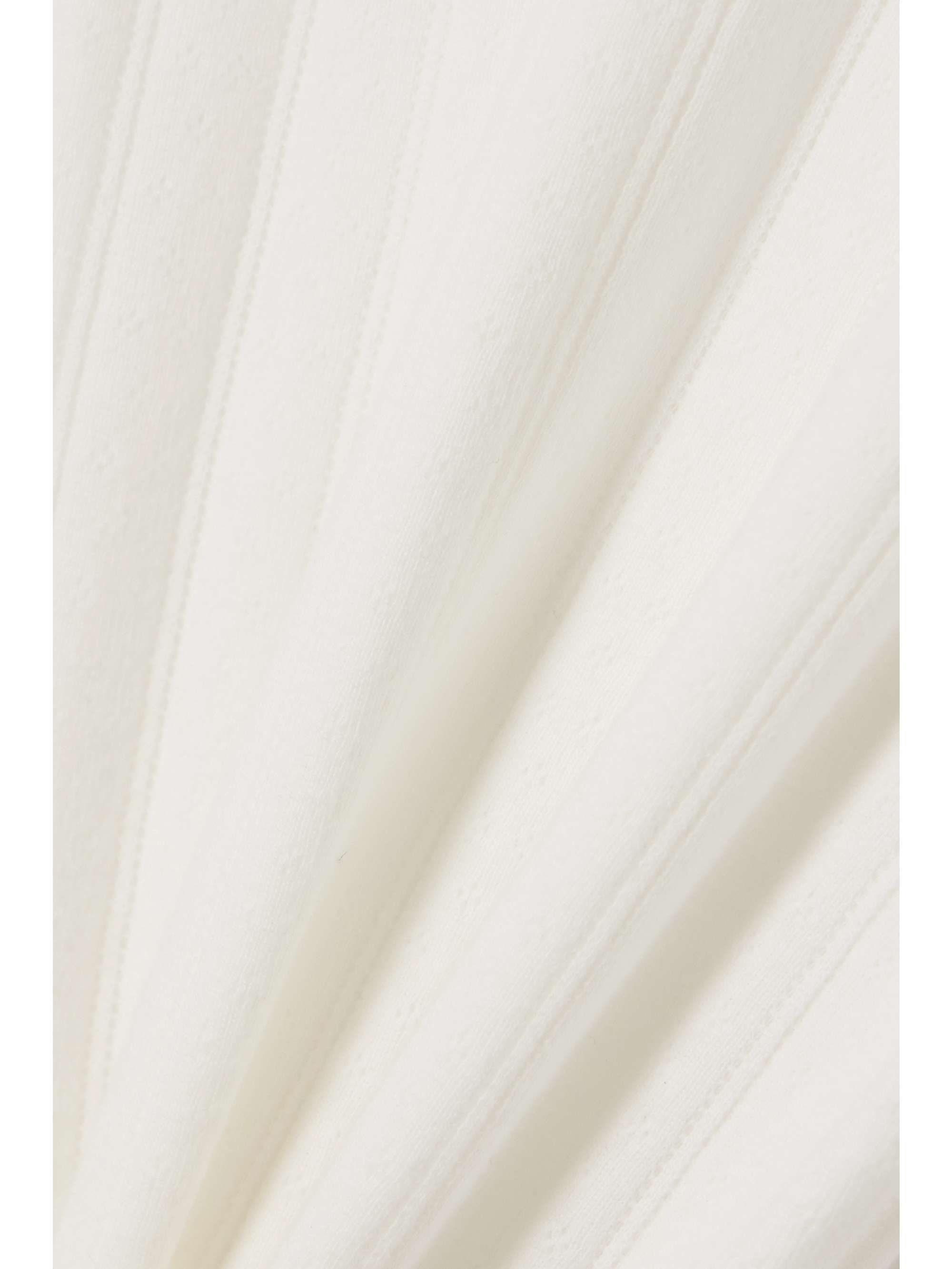Pointelle-knit cotton-jersey top view
