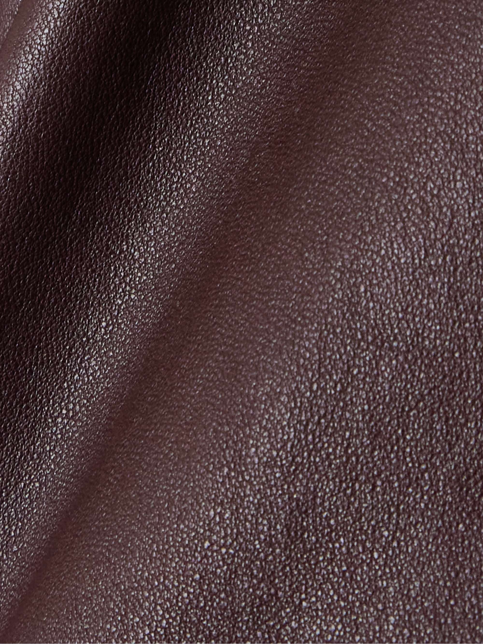 Dean leather flared pants view