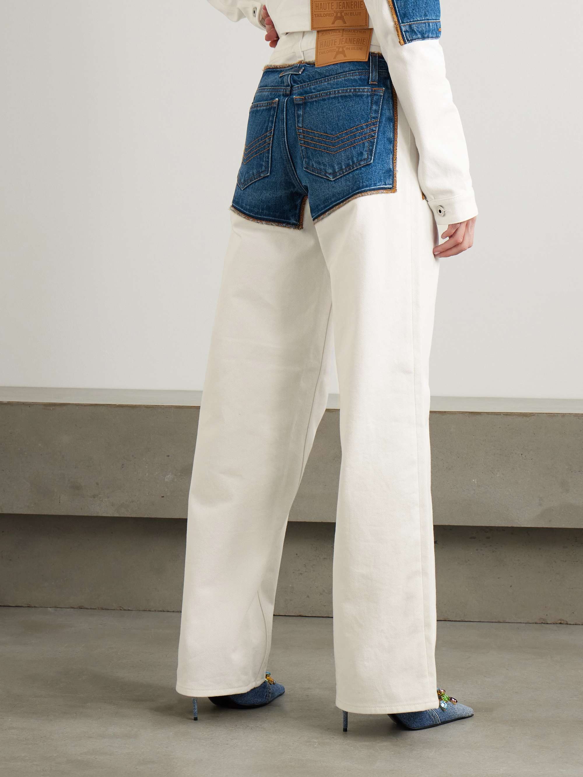 Petit Grand two-tone wide-leg jeans view