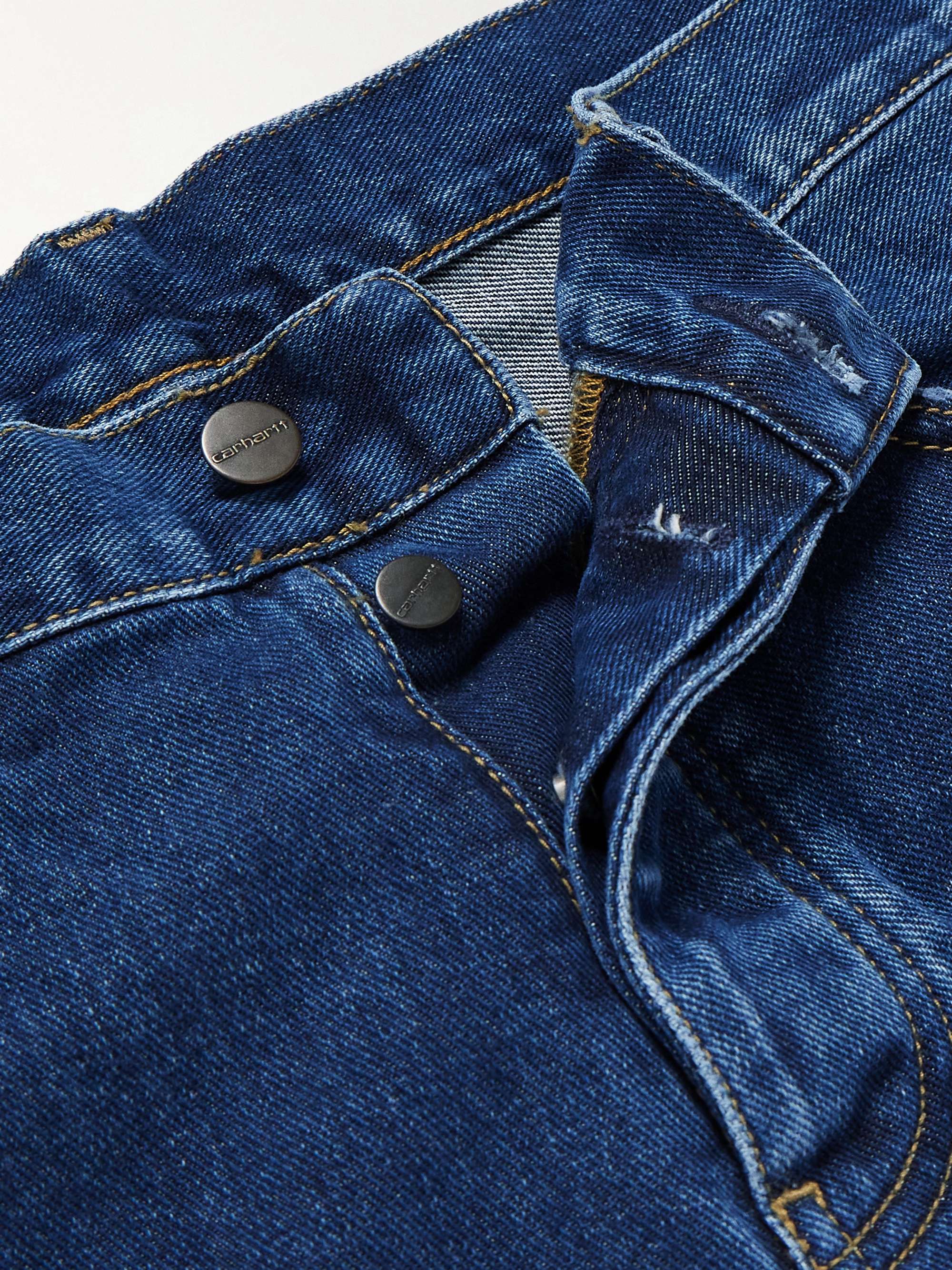 Newel Tapered Logo-Appliquéd Jeans view