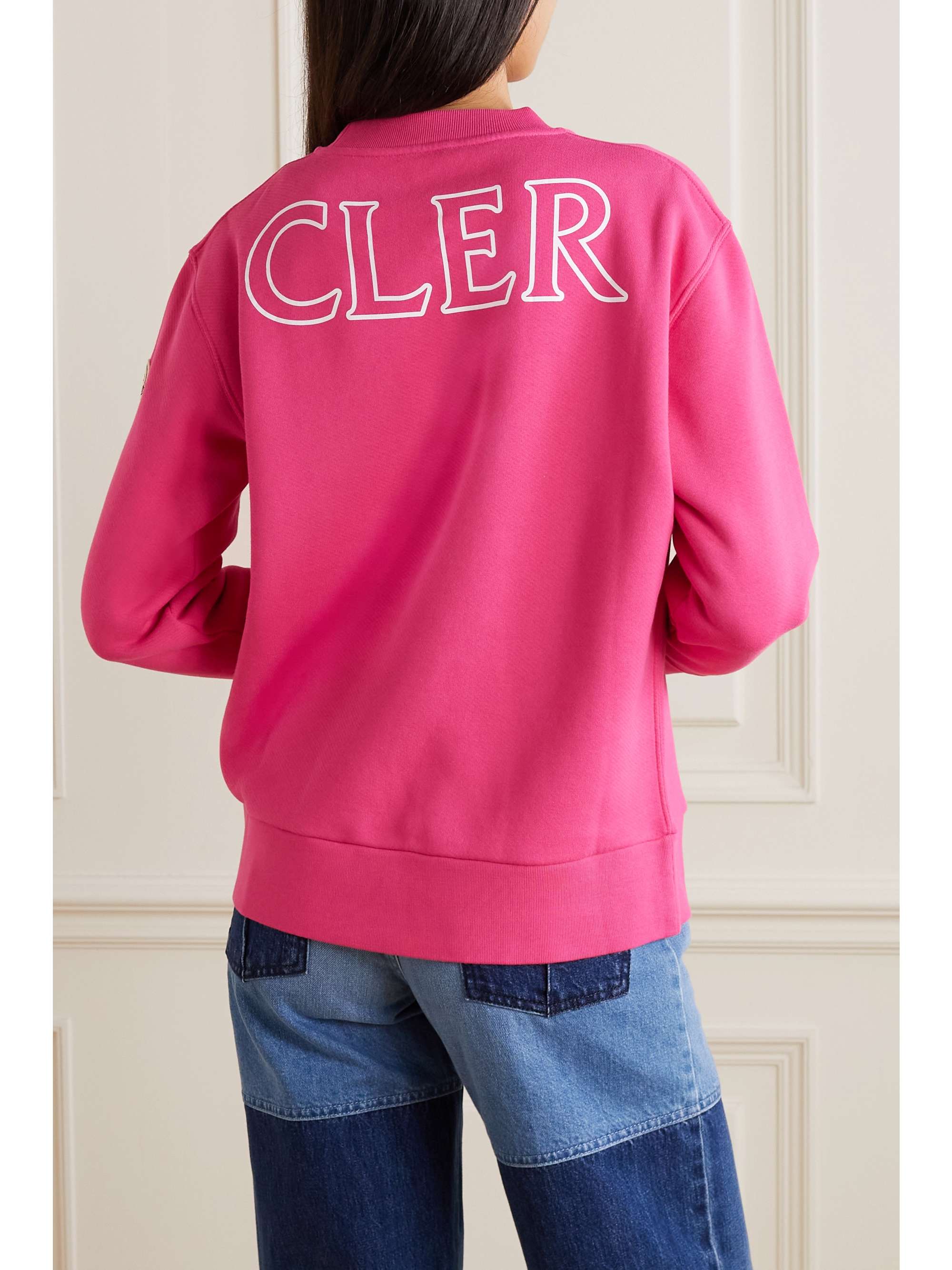 Printed cotton-jersey sweatshirt view
