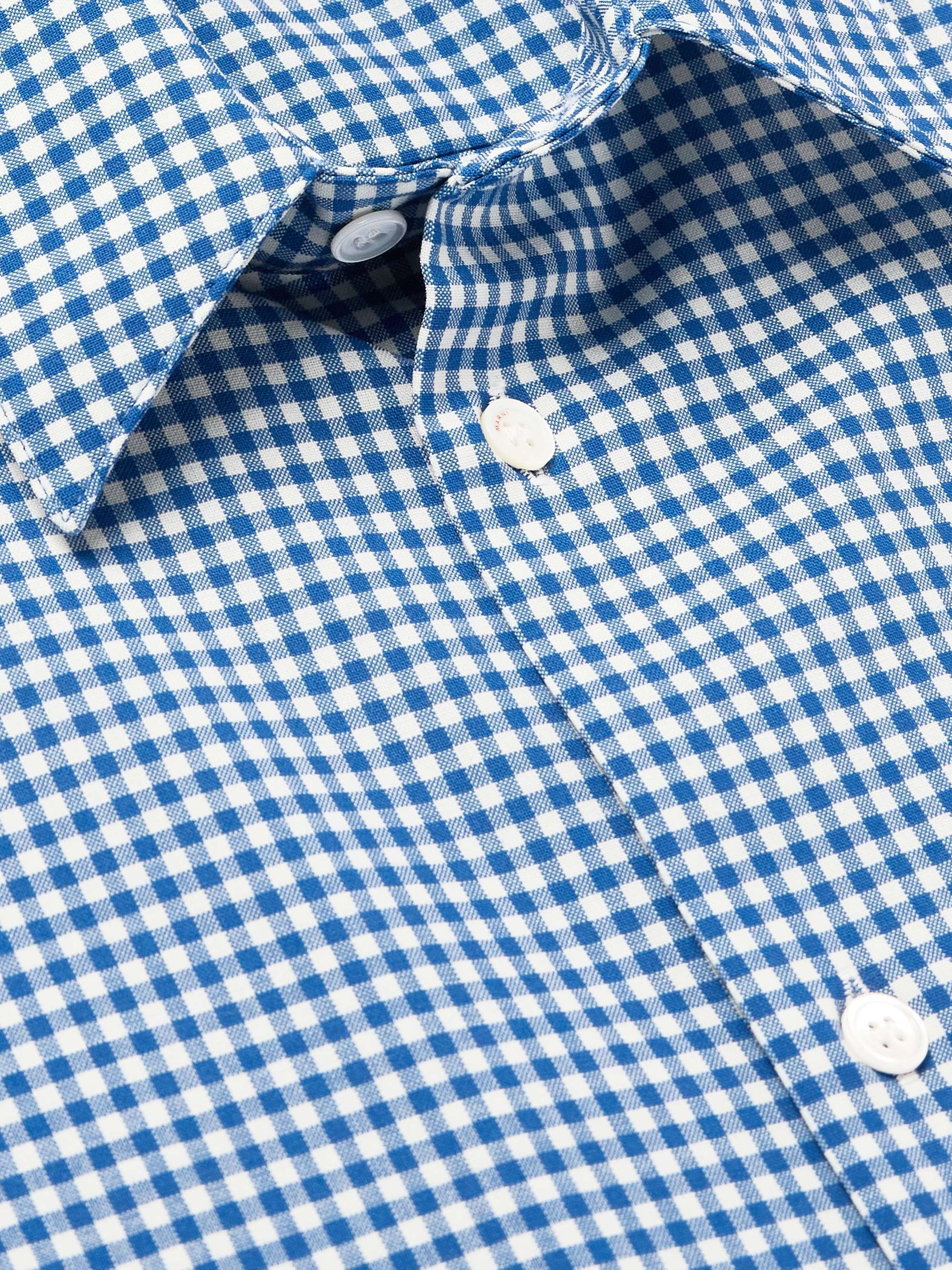 Embroidered Gingham Woven Shirt view