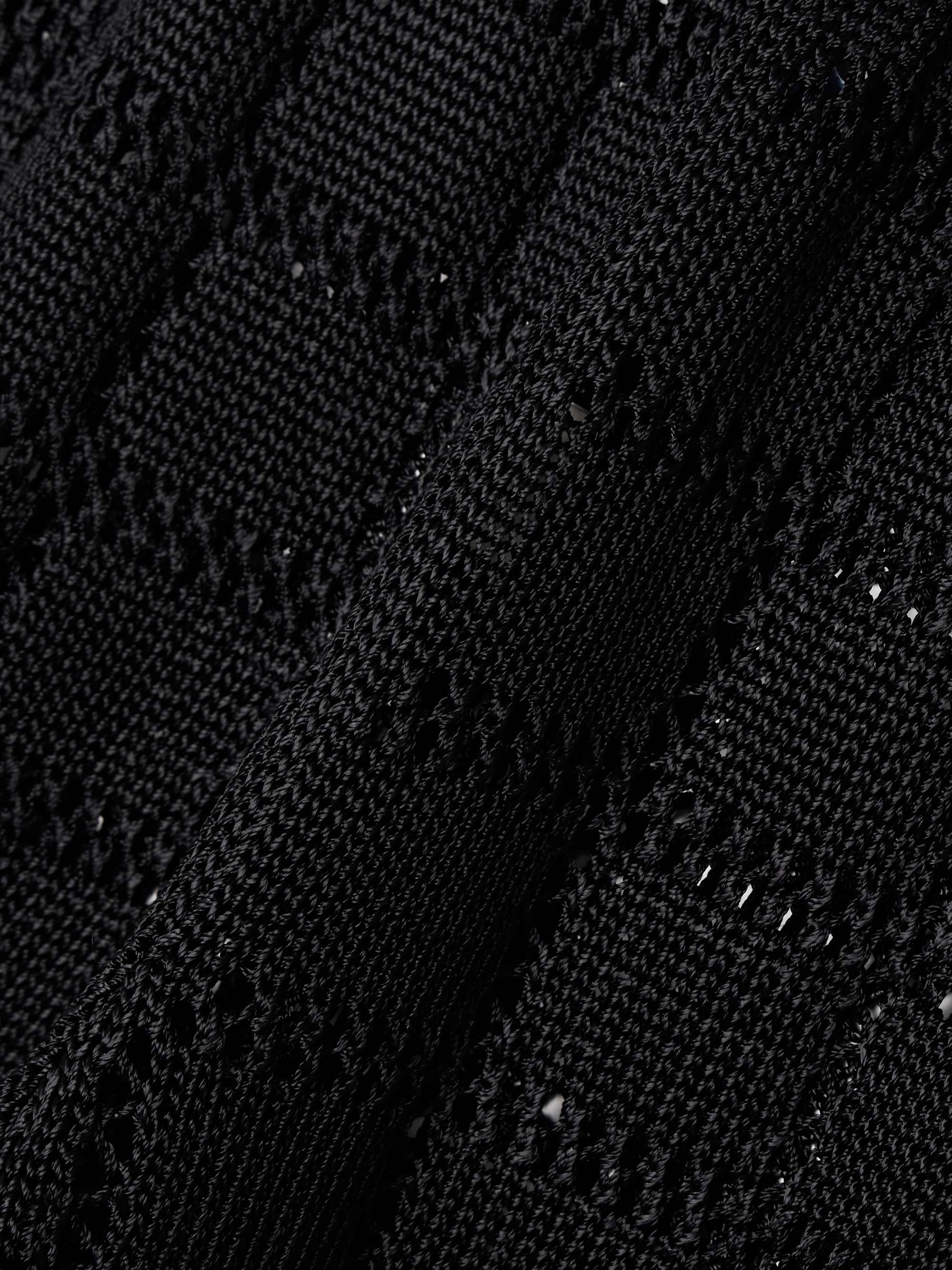Pointelle-knit wide-leg pants view
