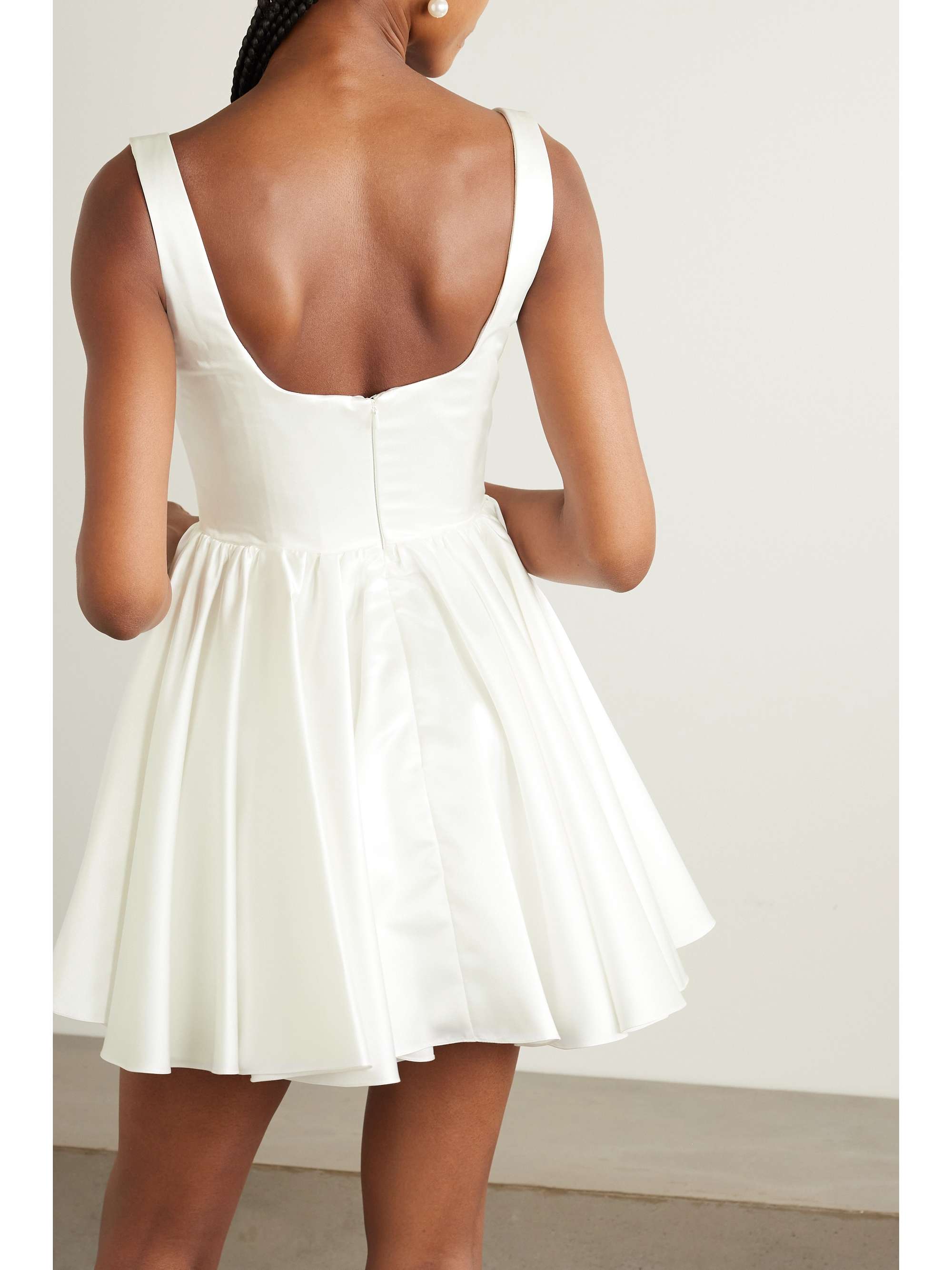 Molly duchesse-satin mini dress view