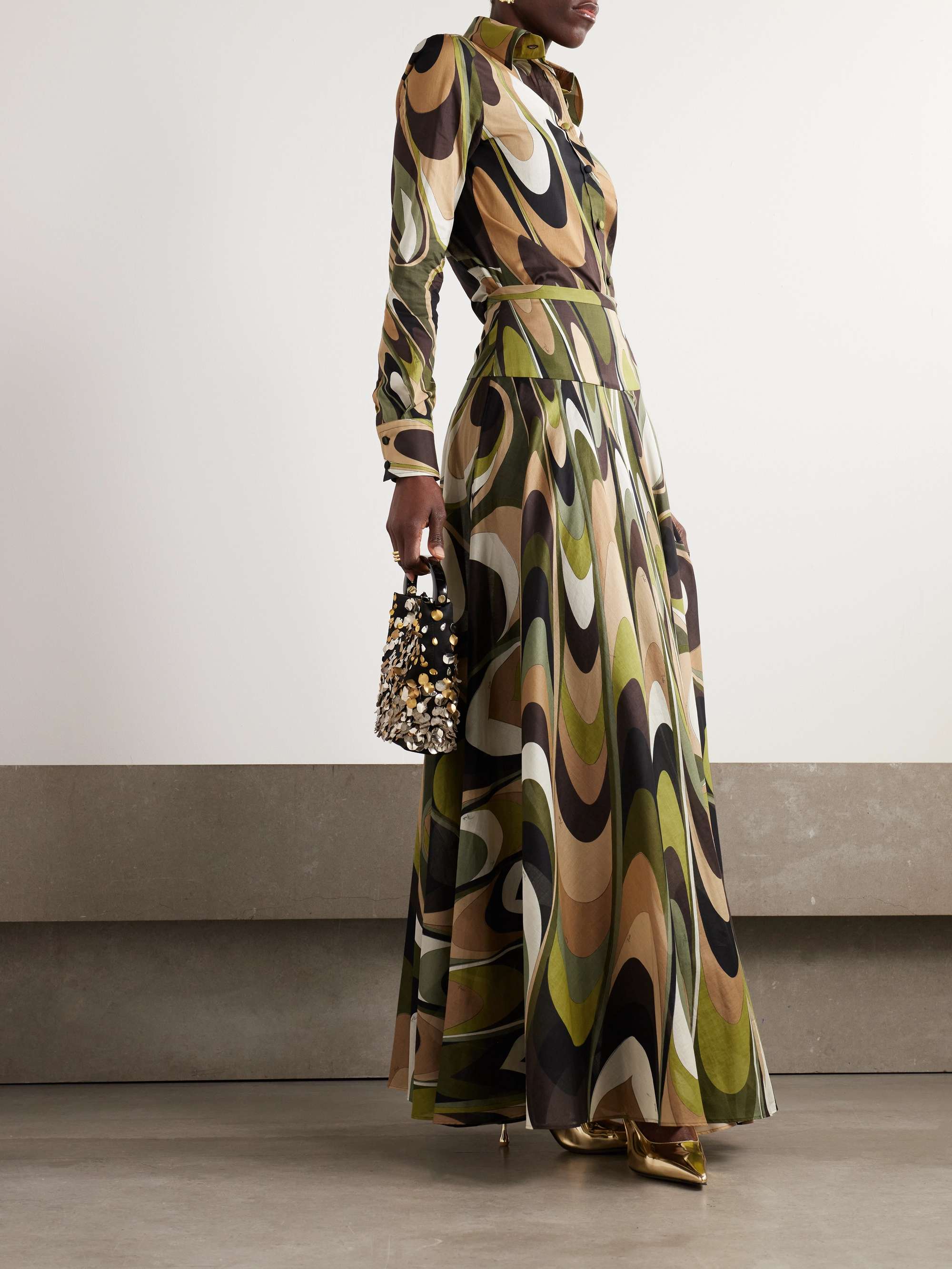 Onda printed cotton-muslin shirt view