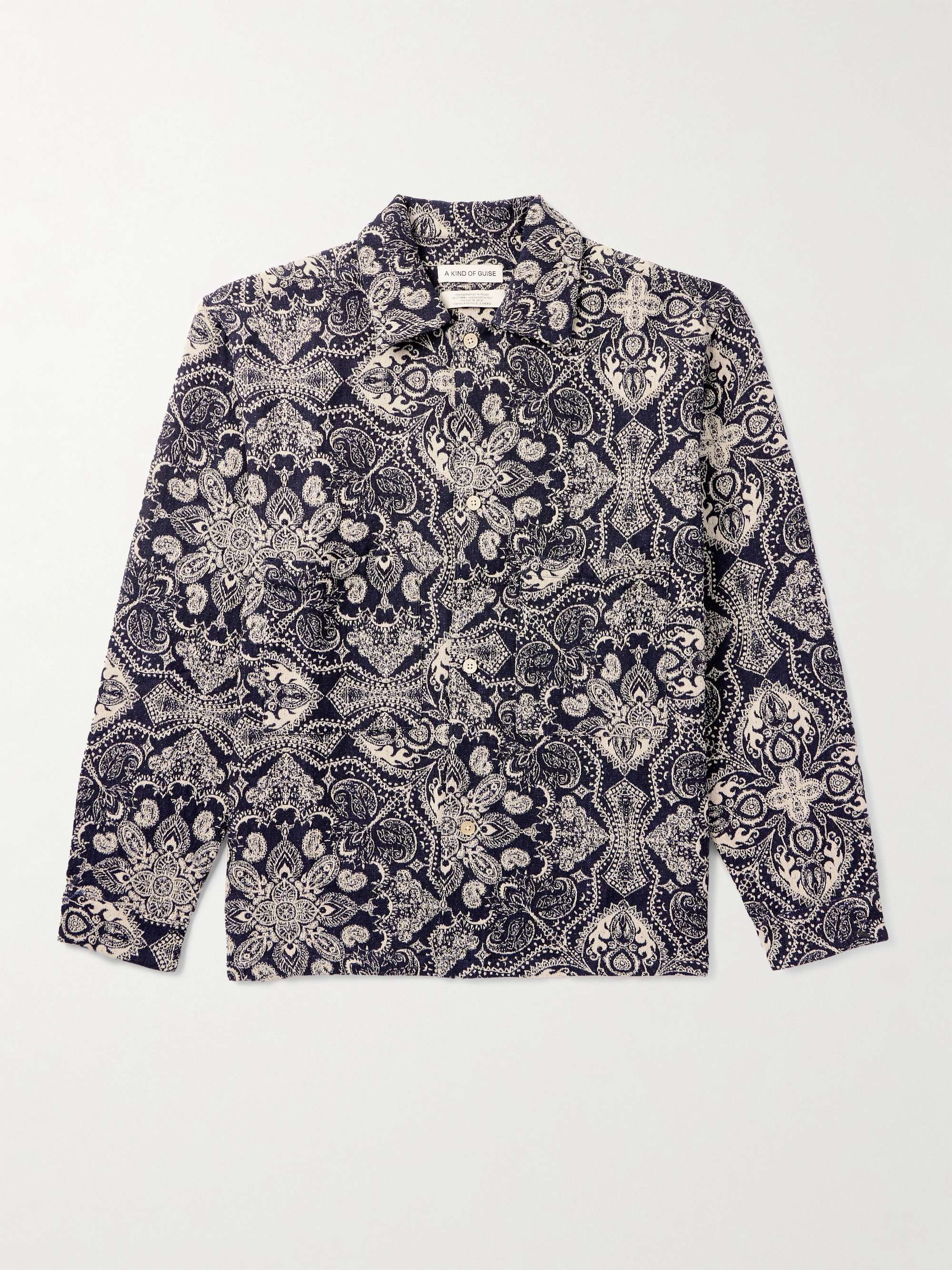 Sayan Jacquard-Knit Cotton-Blend Overshirt view