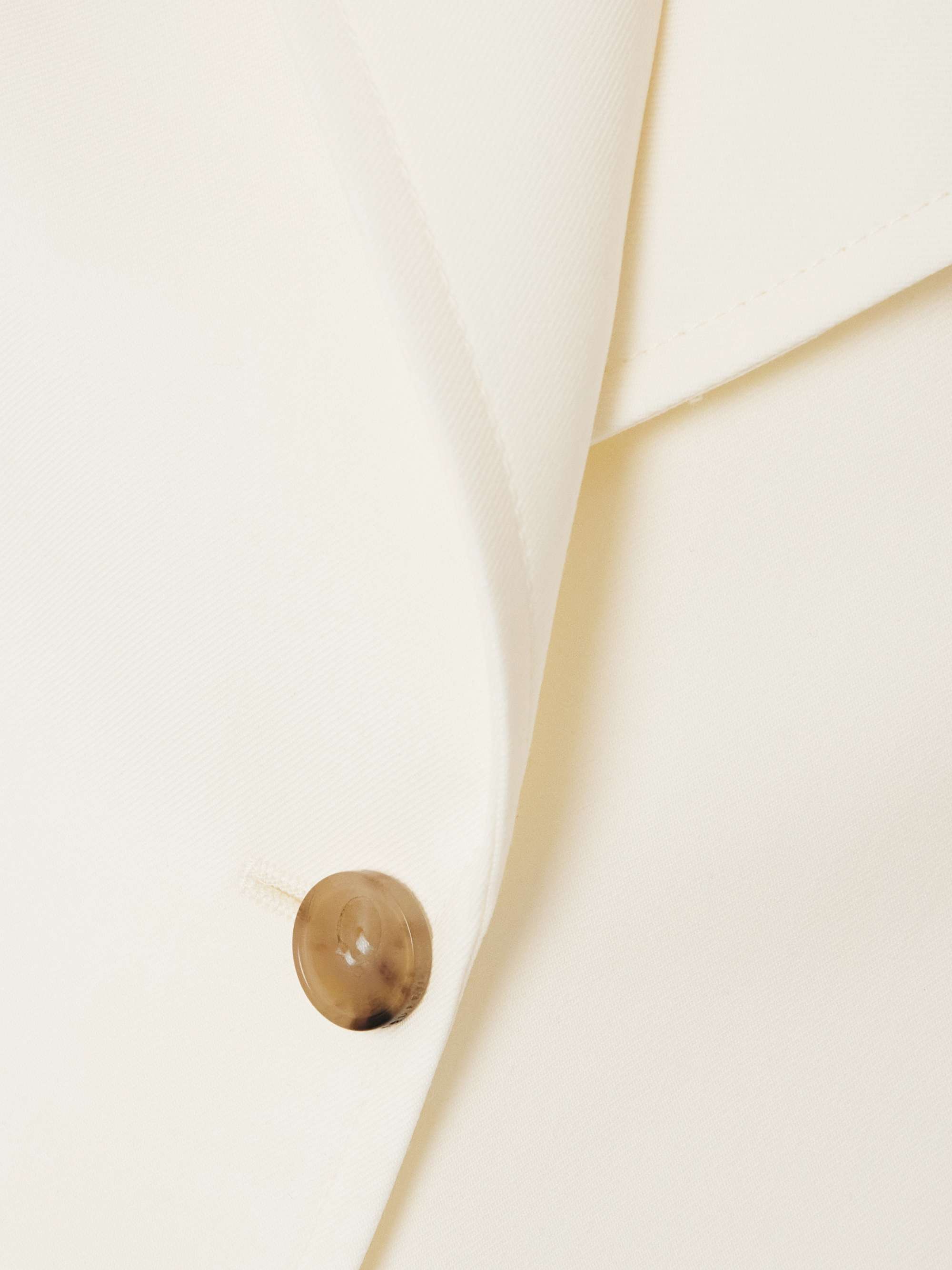 Peplum wool-twill blazer view