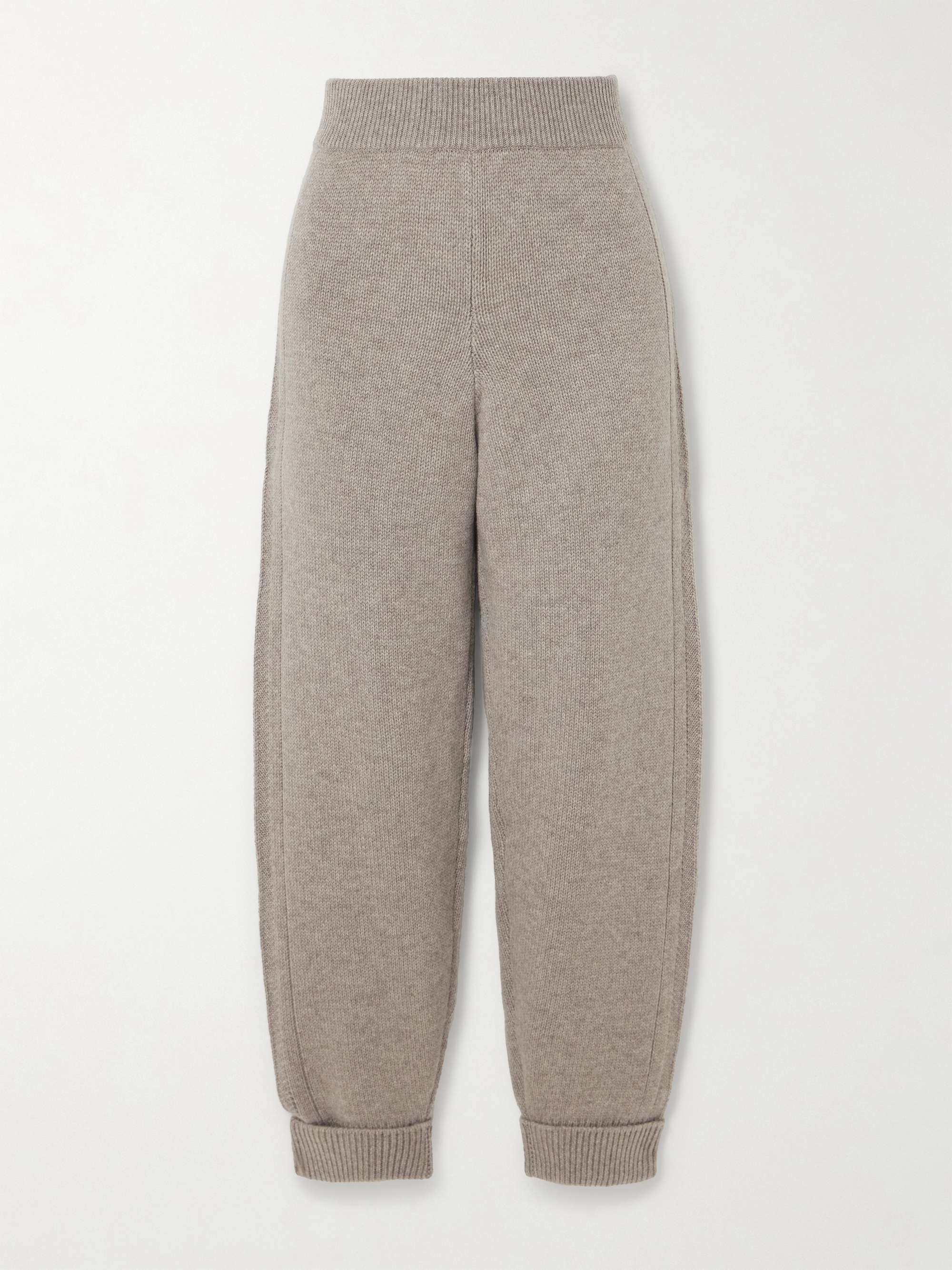 Pattaya pointelle-knit organic cashmere tapered pants view