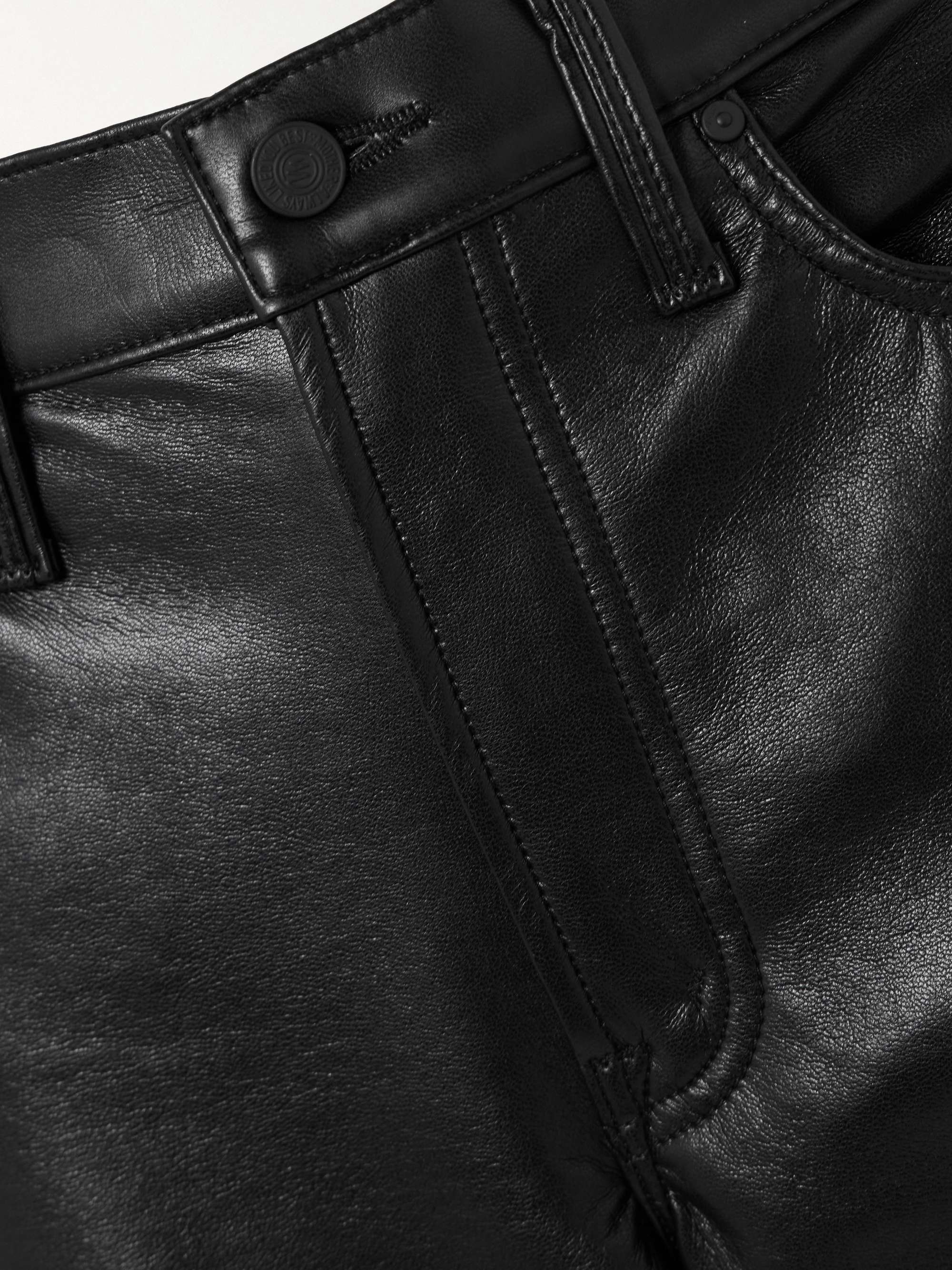 The Smarty recycled patent-leather straight-leg pants view
