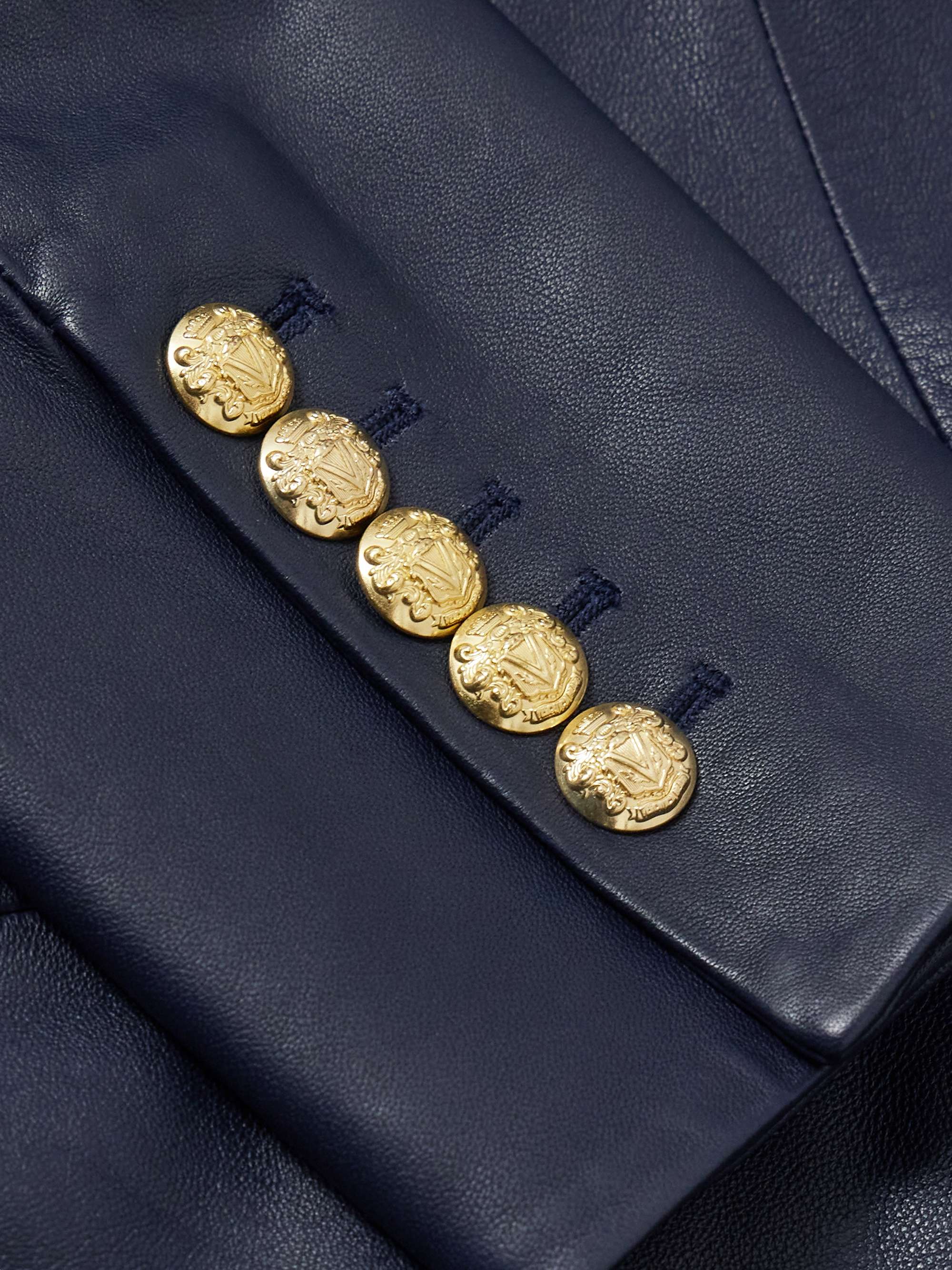Vega leather blazer view