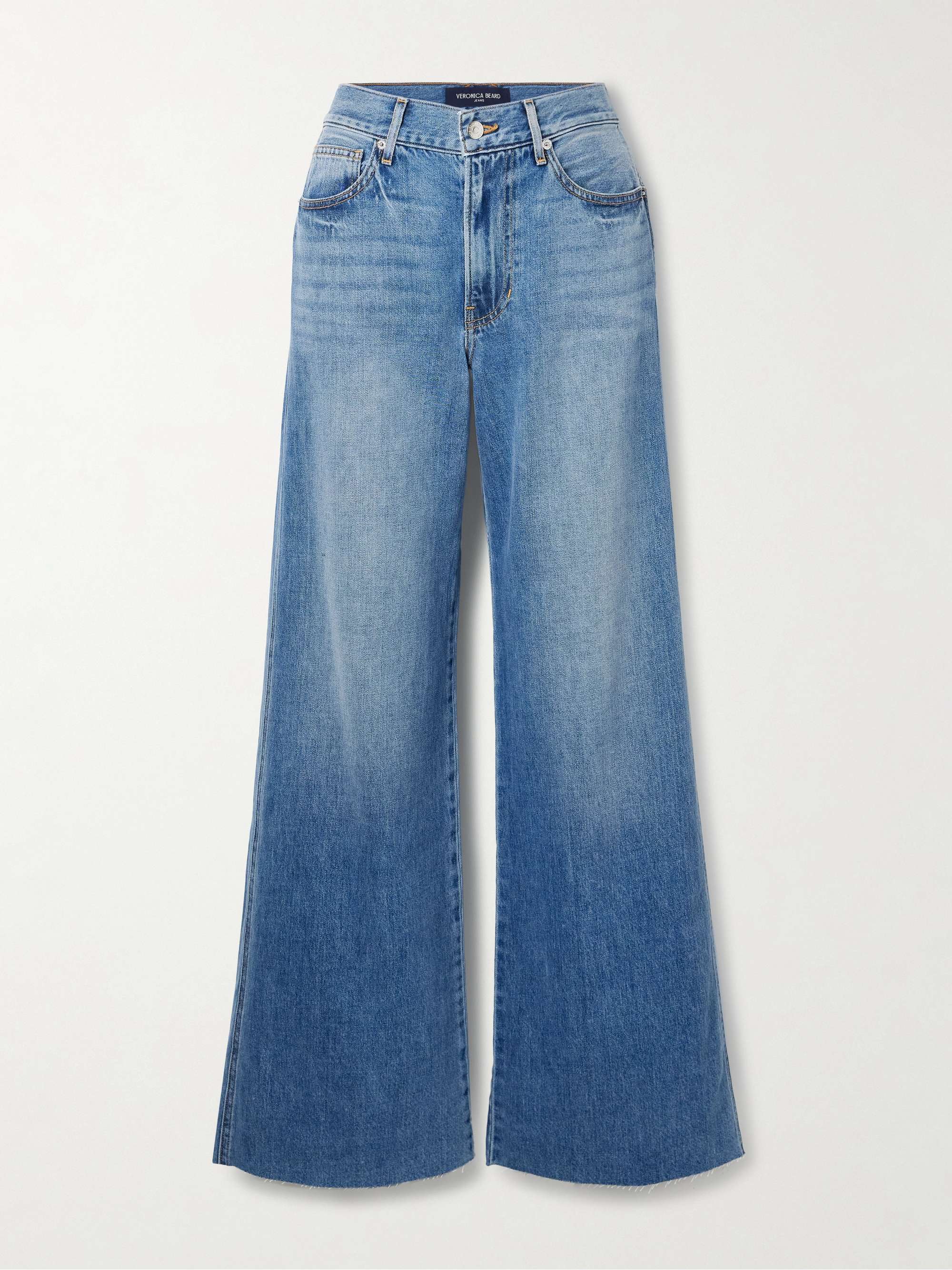 Kasey mid-rise wide-leg jeans view