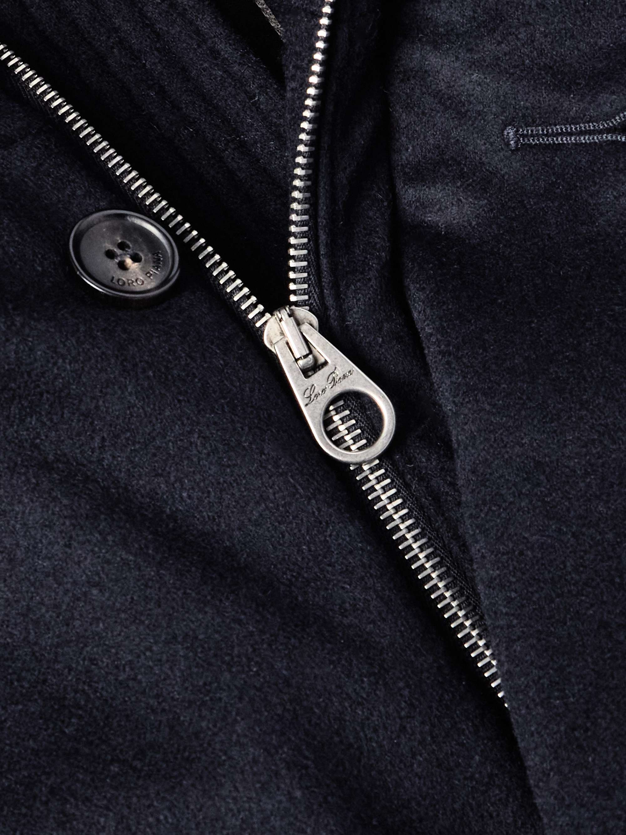 Damiano Shearling-Lined Padded Storm System® Cashmere-Felt Hooded Gilet view