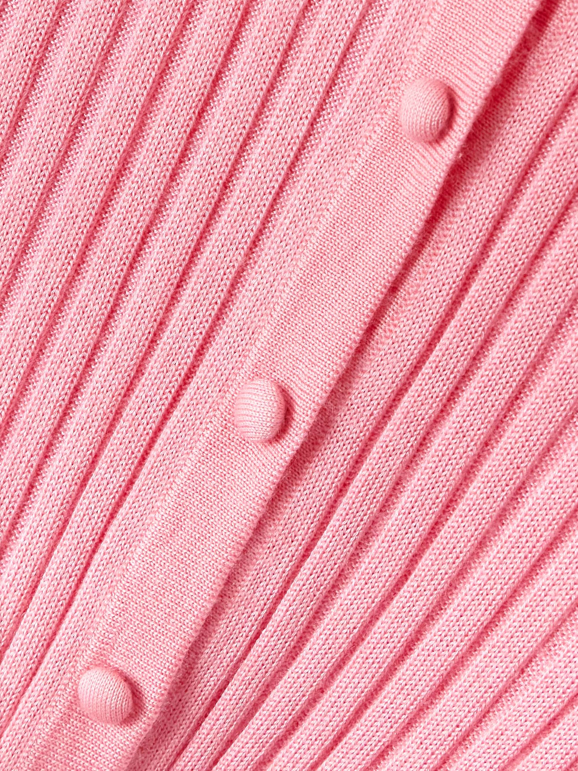 Amor ribbed silk and cashmere-blend midi dress view