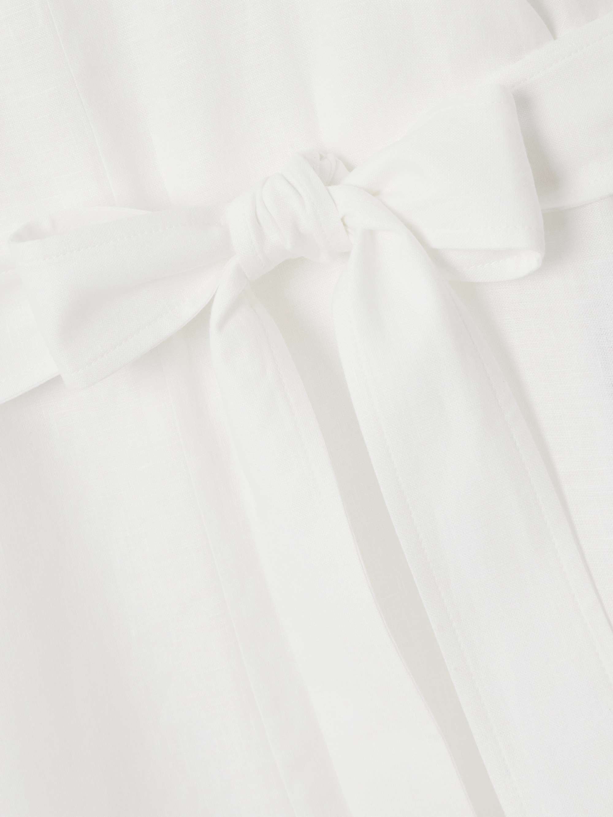 Belted linen dress view