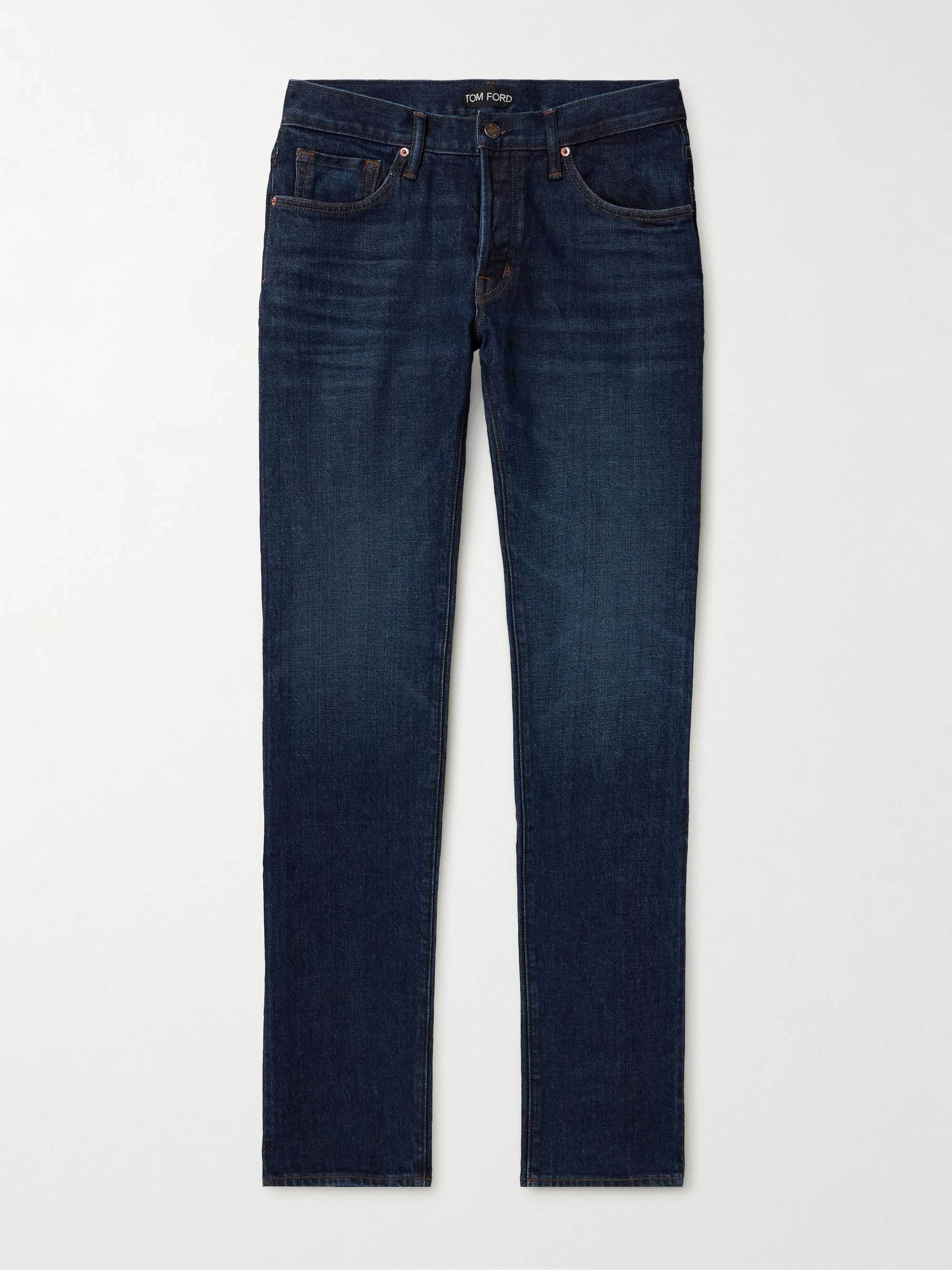 Slim-Fit Straight-Leg Selvedge Jeans view
