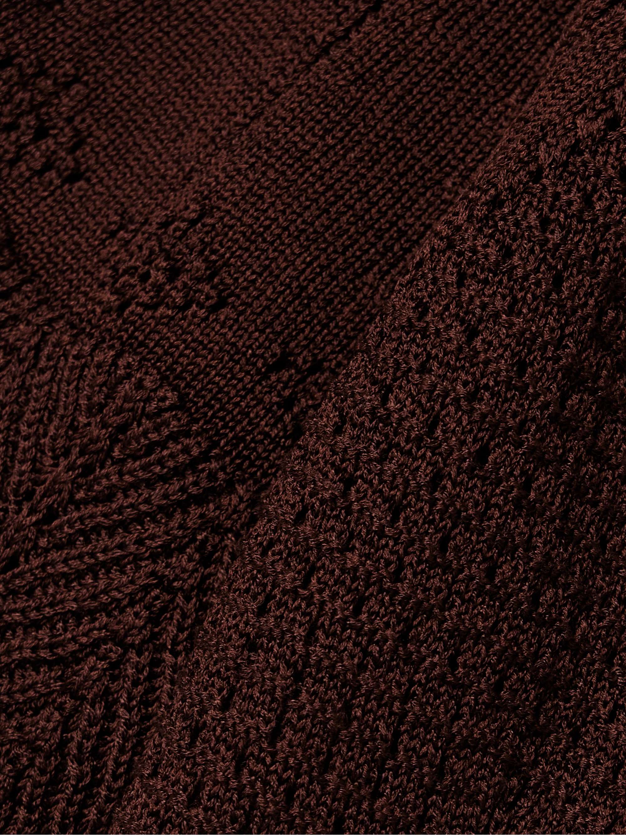 Imaginaire pointelle-knit cotton-blend maxi dress view