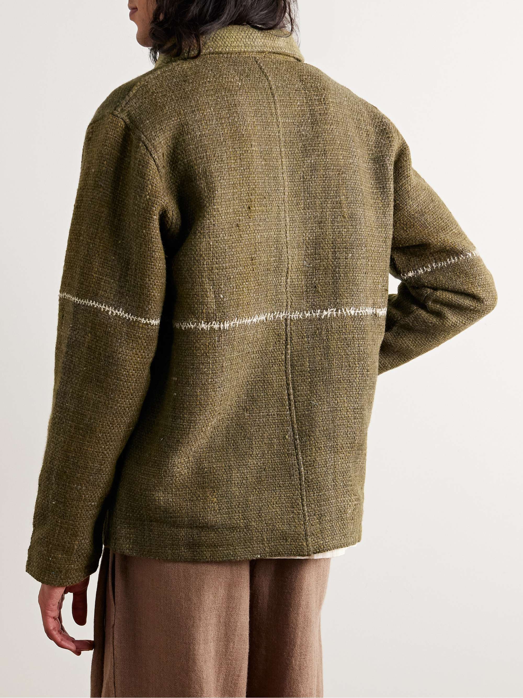 Embroidered Wool Chore Jacket view