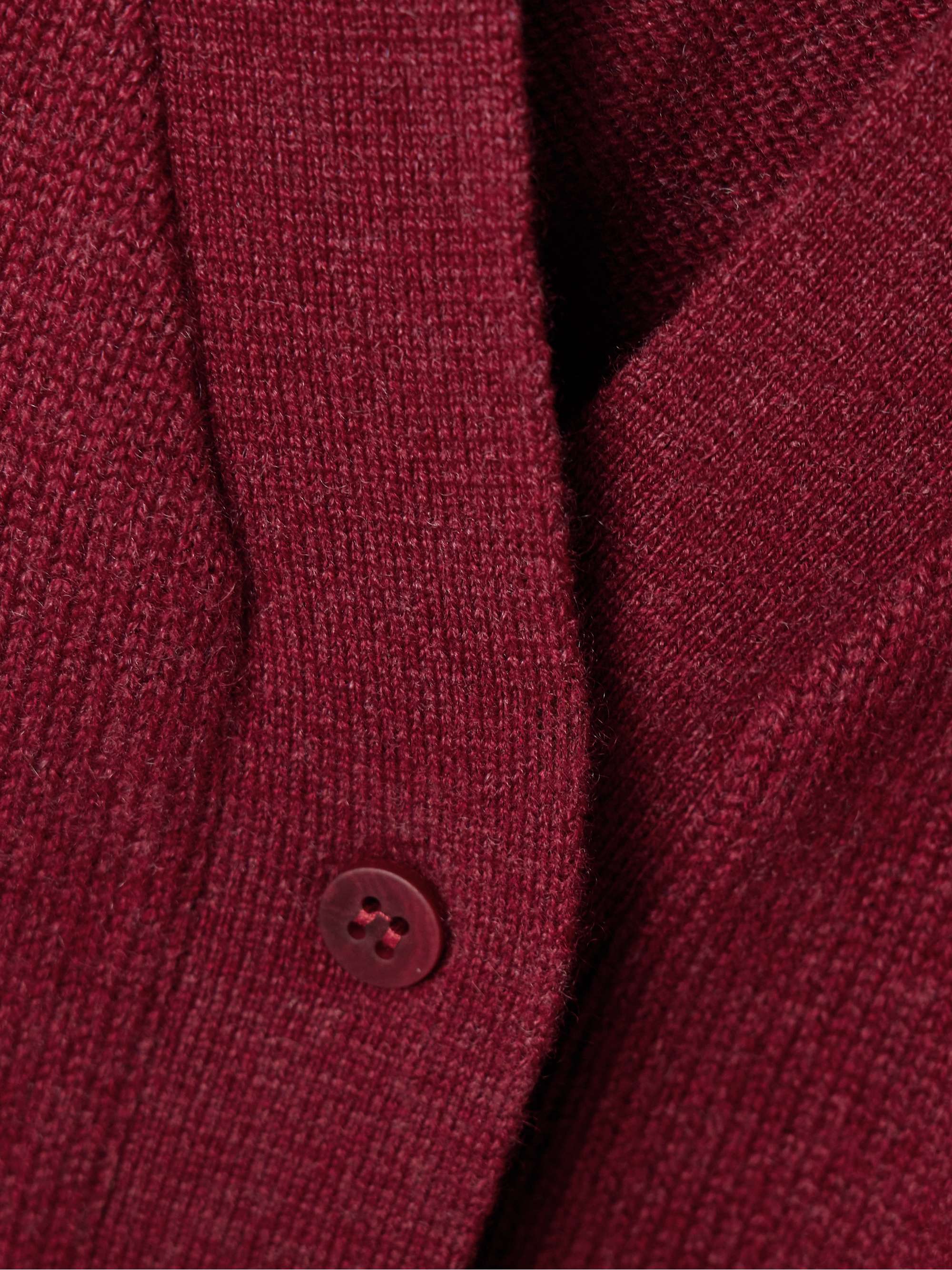 Ribbed cashmere cardigan view