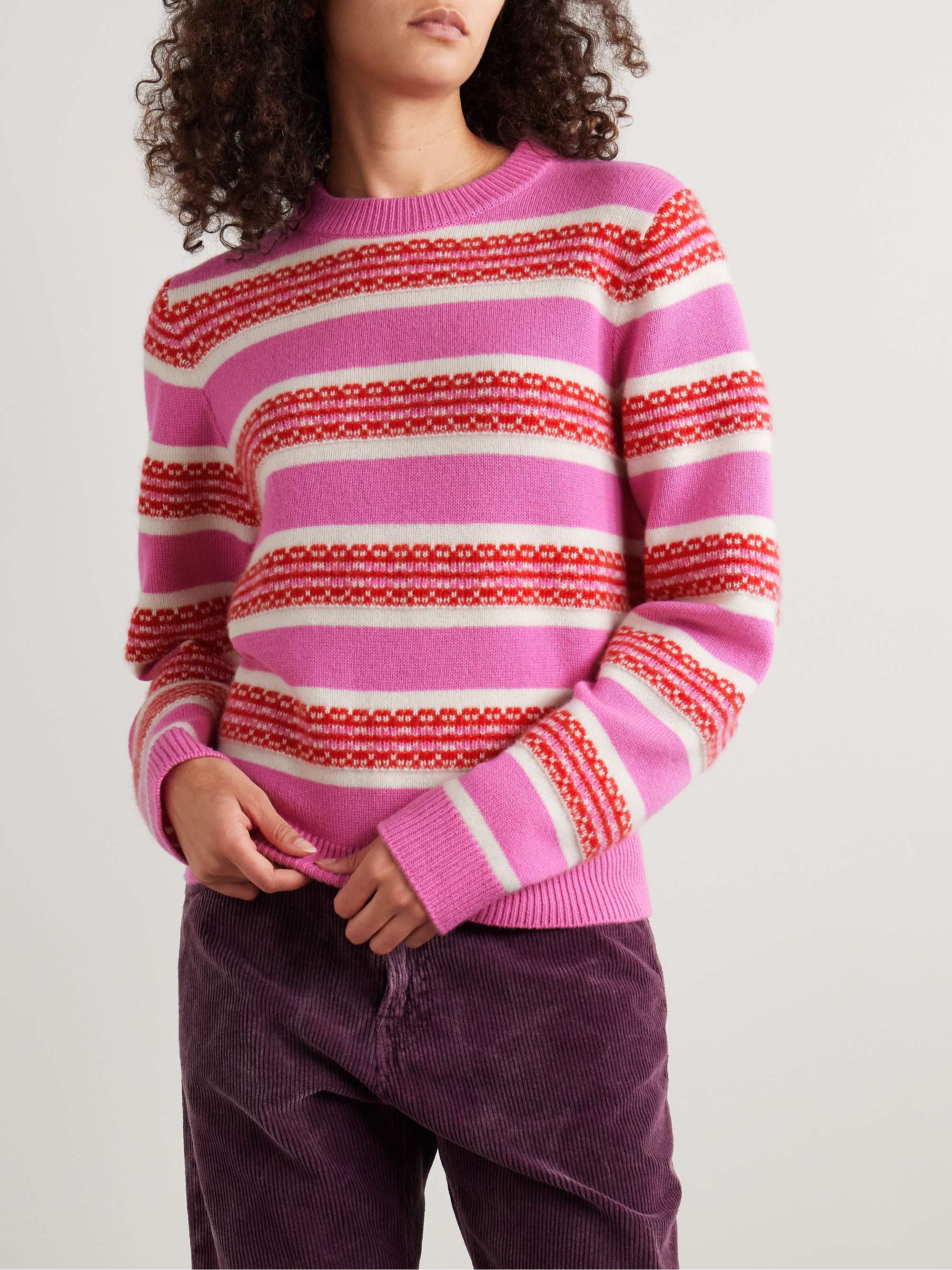 Fair Isle cashmere-jacquard sweater view