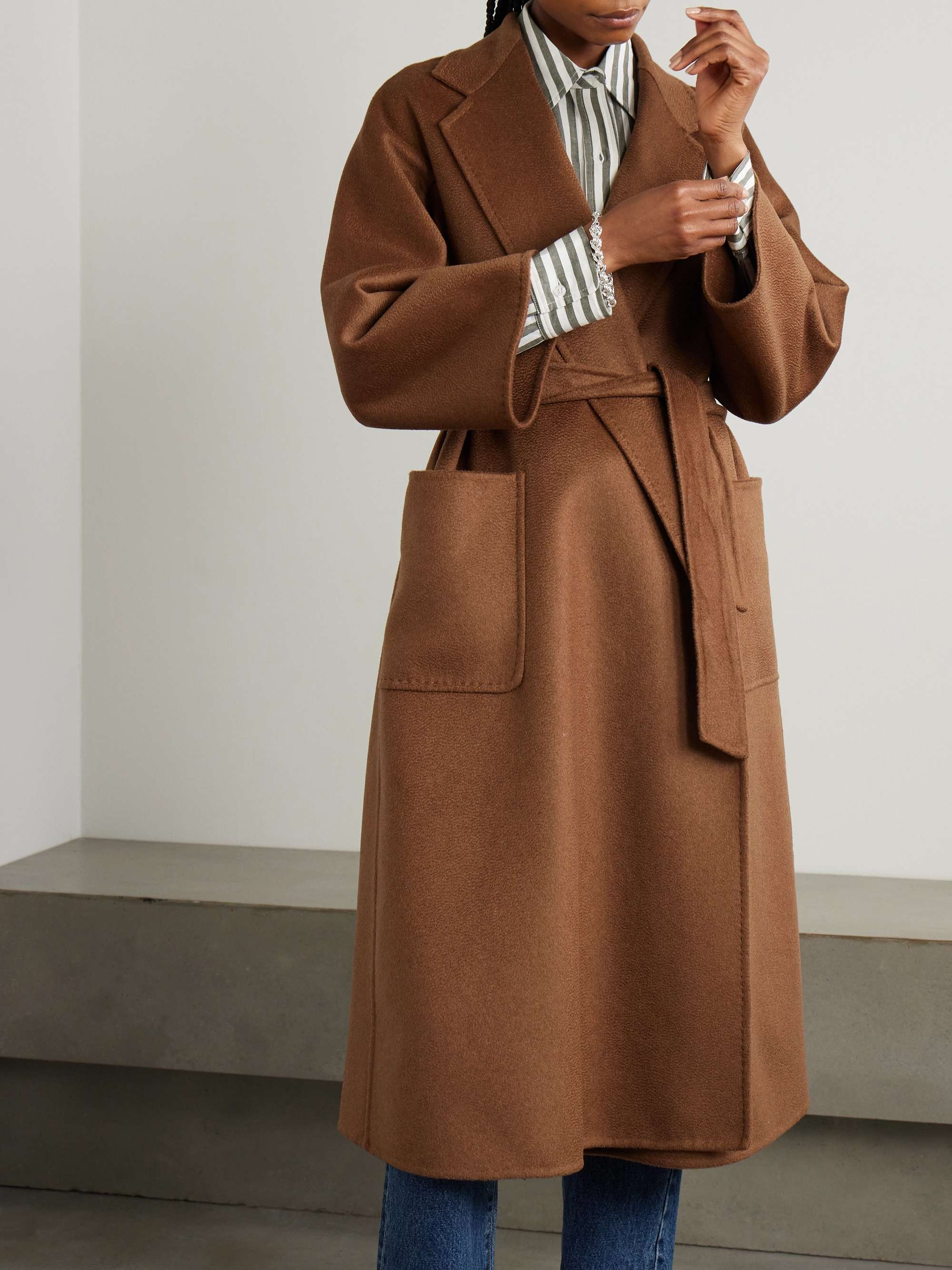 Ludmilla belted cashmere coat view