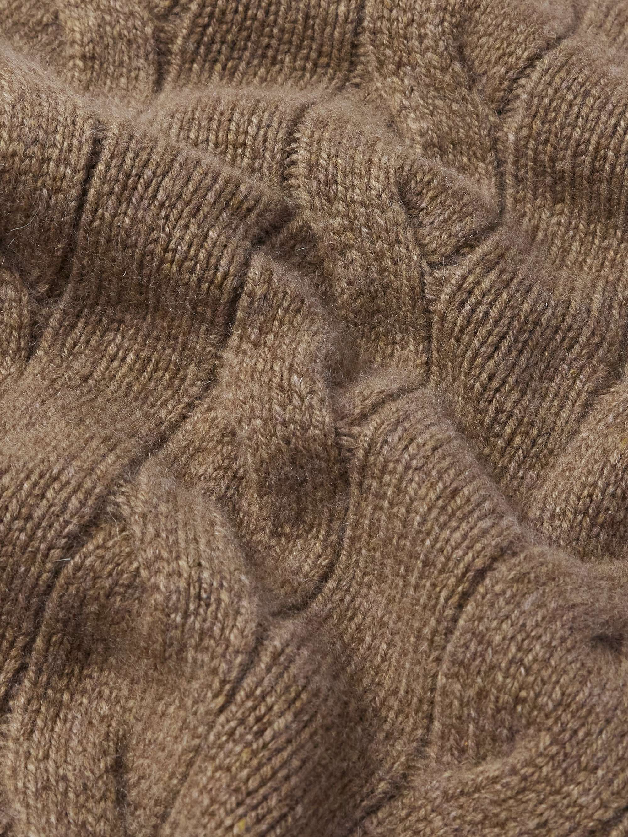 Napier Cable-Knit Baby Cashmere Sweater view