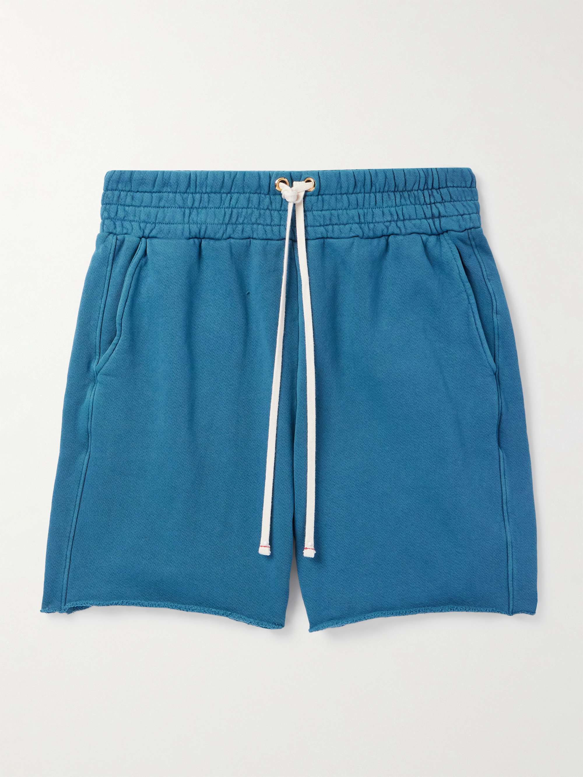 Yacht Straight-Leg Garment-Dyed Cotton-Jersey Drawstring Shorts view