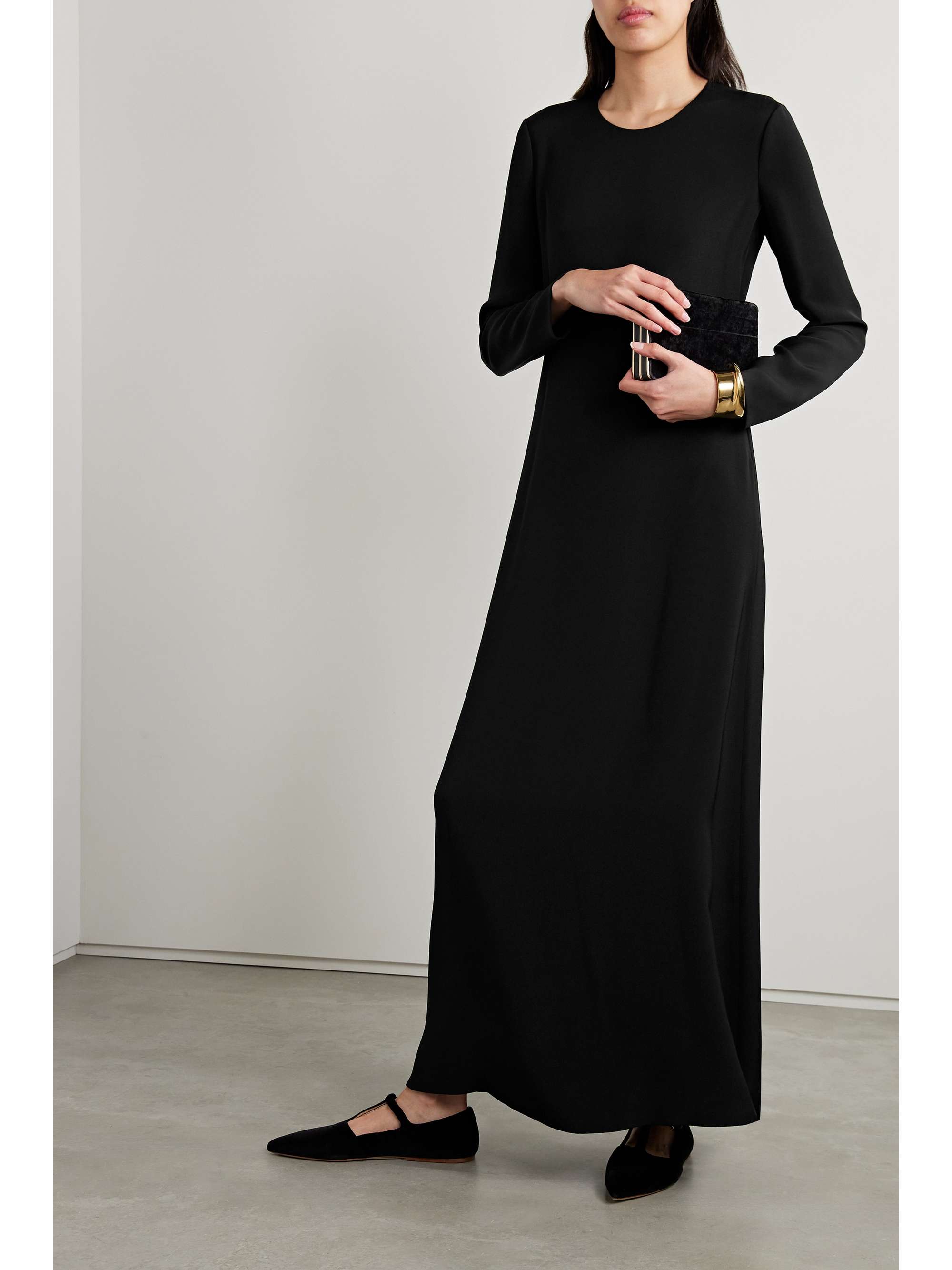 Angelica cutout silk-cady maxi dress view