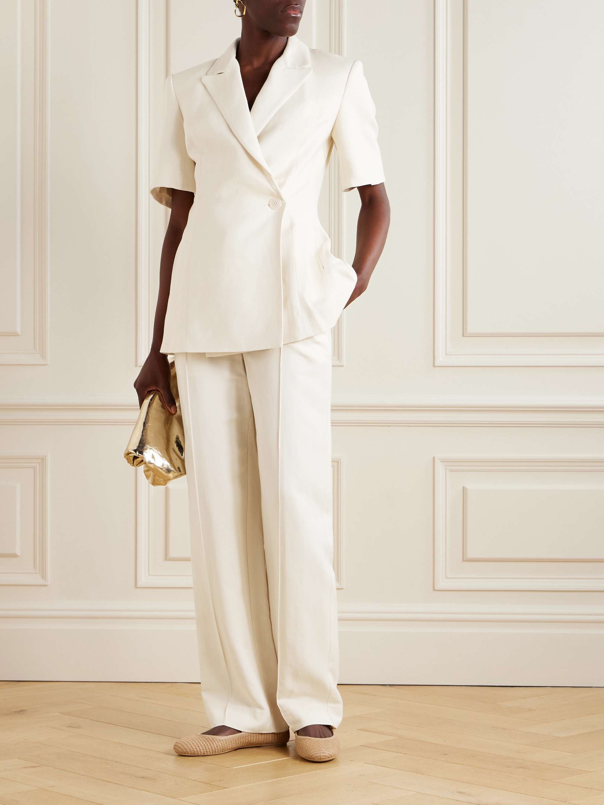Lenza woven wide-leg pants view