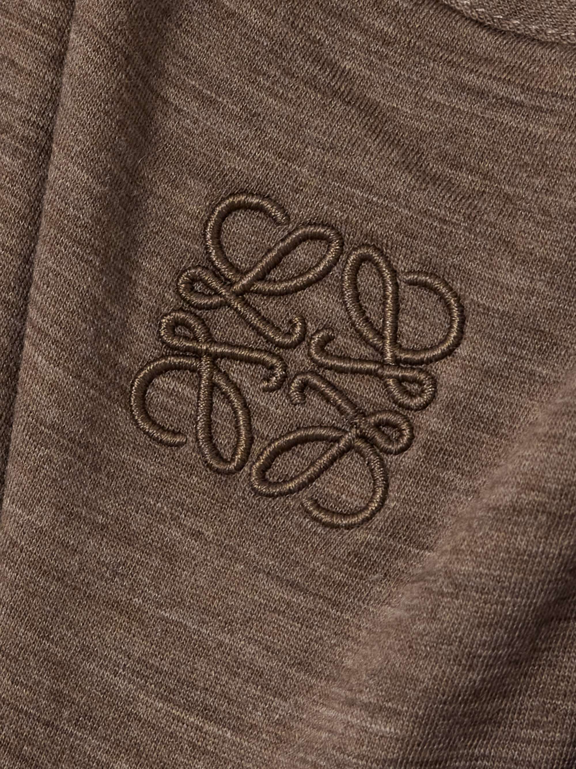 Embroidered wool-blend jersey tank view