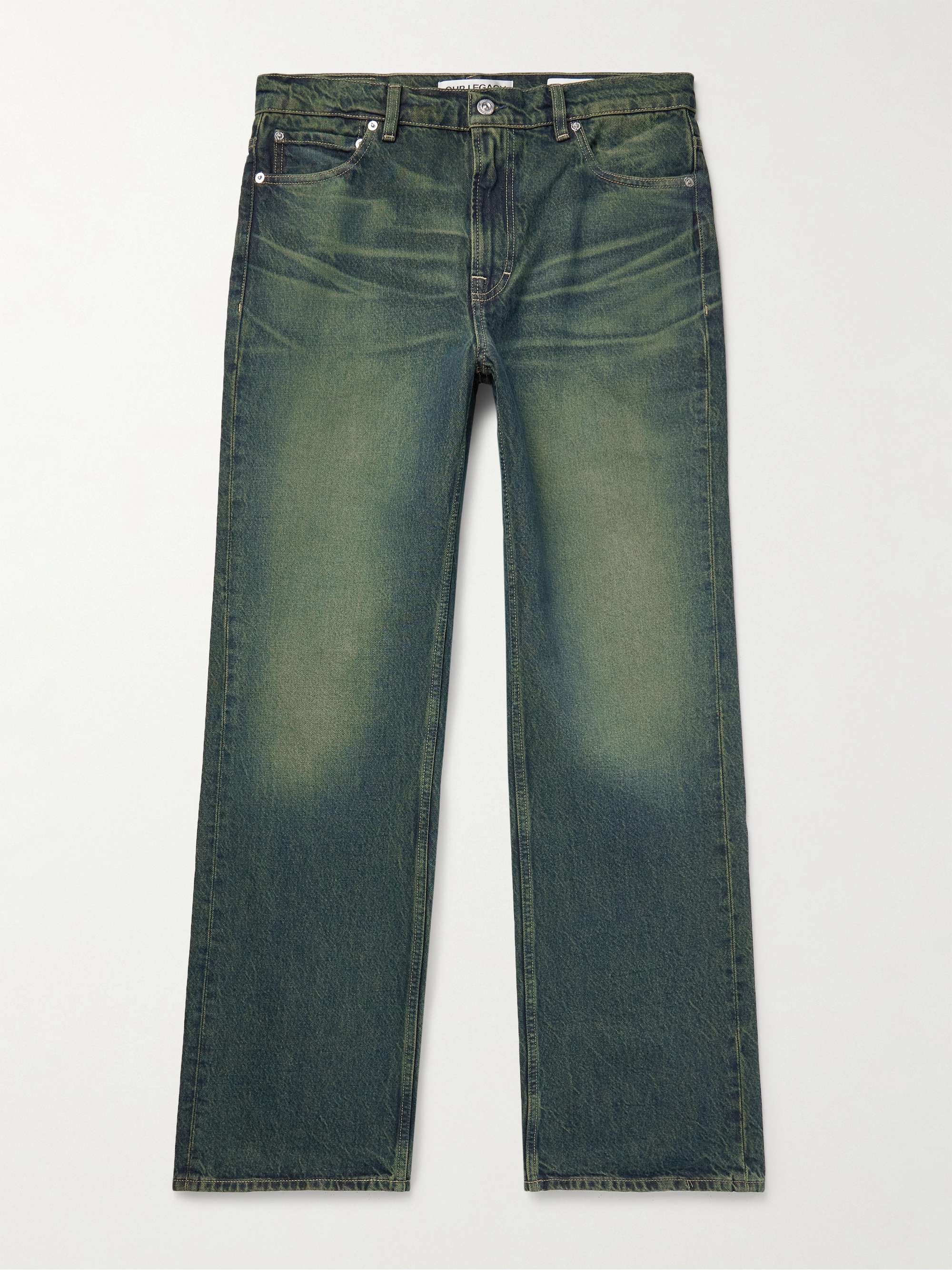 70s Cut Straight-Leg Indigo-Dyed Jeans view