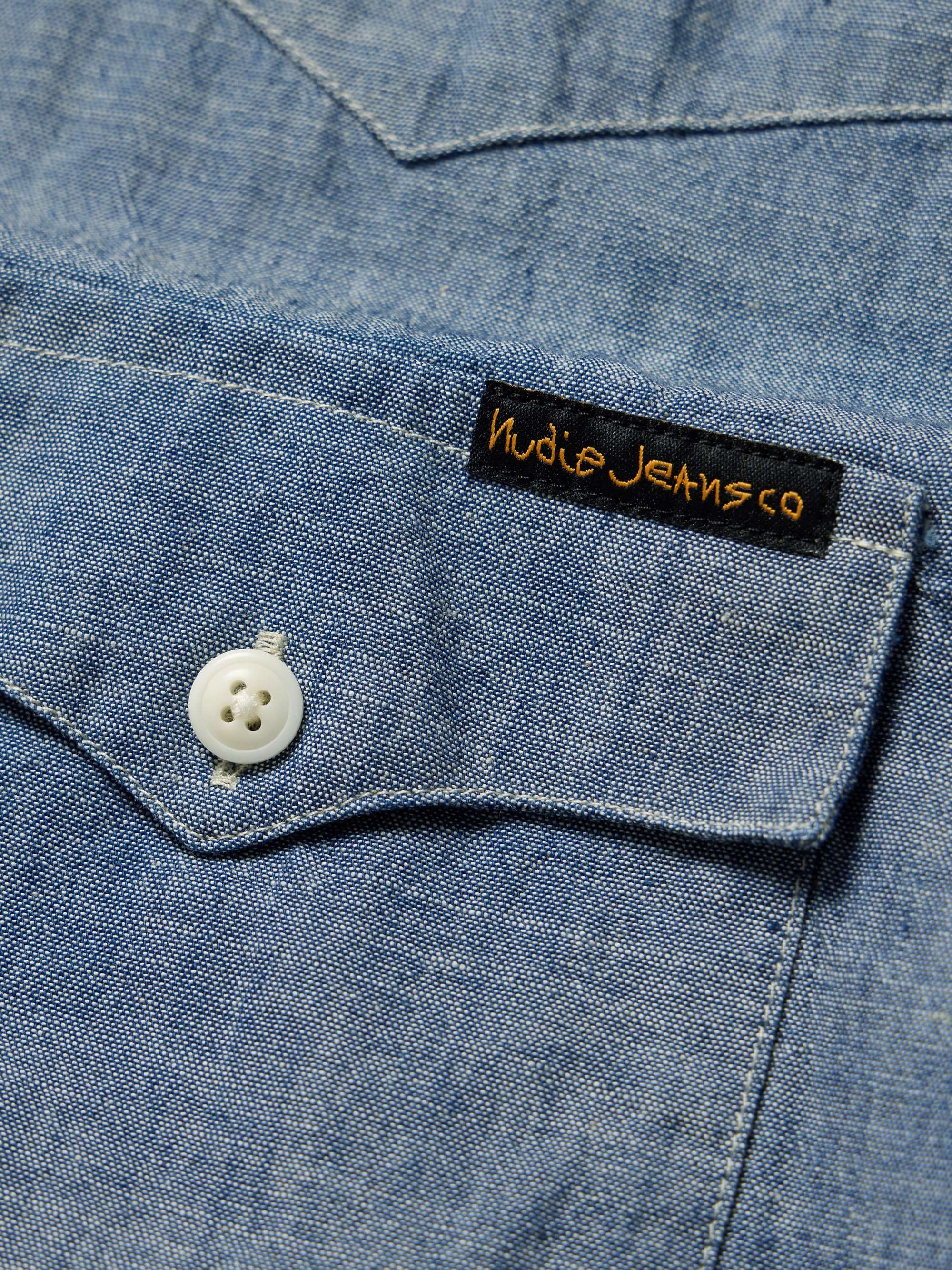 Cotton-Chambray Western Shirt view
