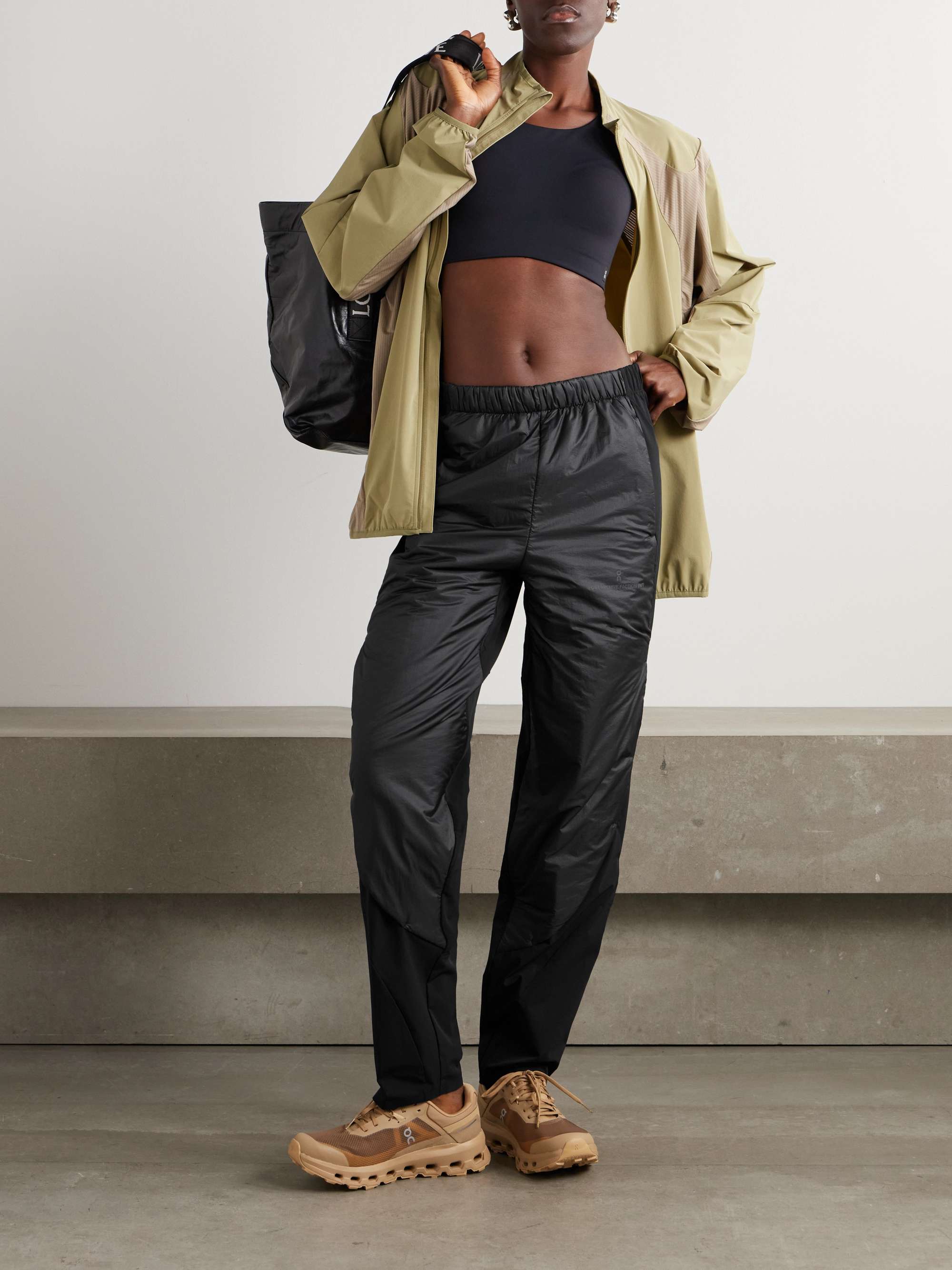 + POST ARCHIVE FACTION Zero recycled-ripstop and shell tapered pants view