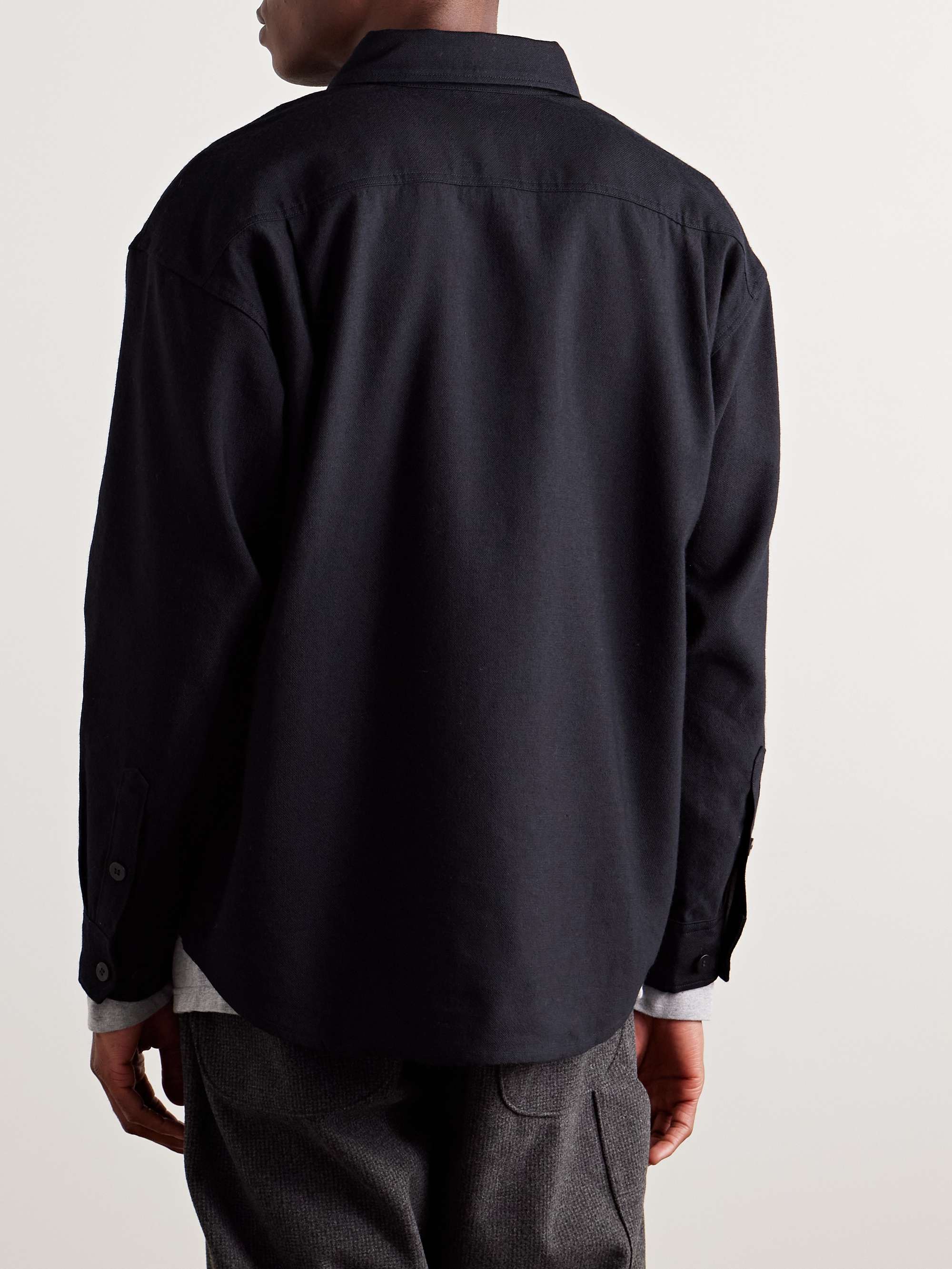 Wool and Linen-Blend Overshirt view