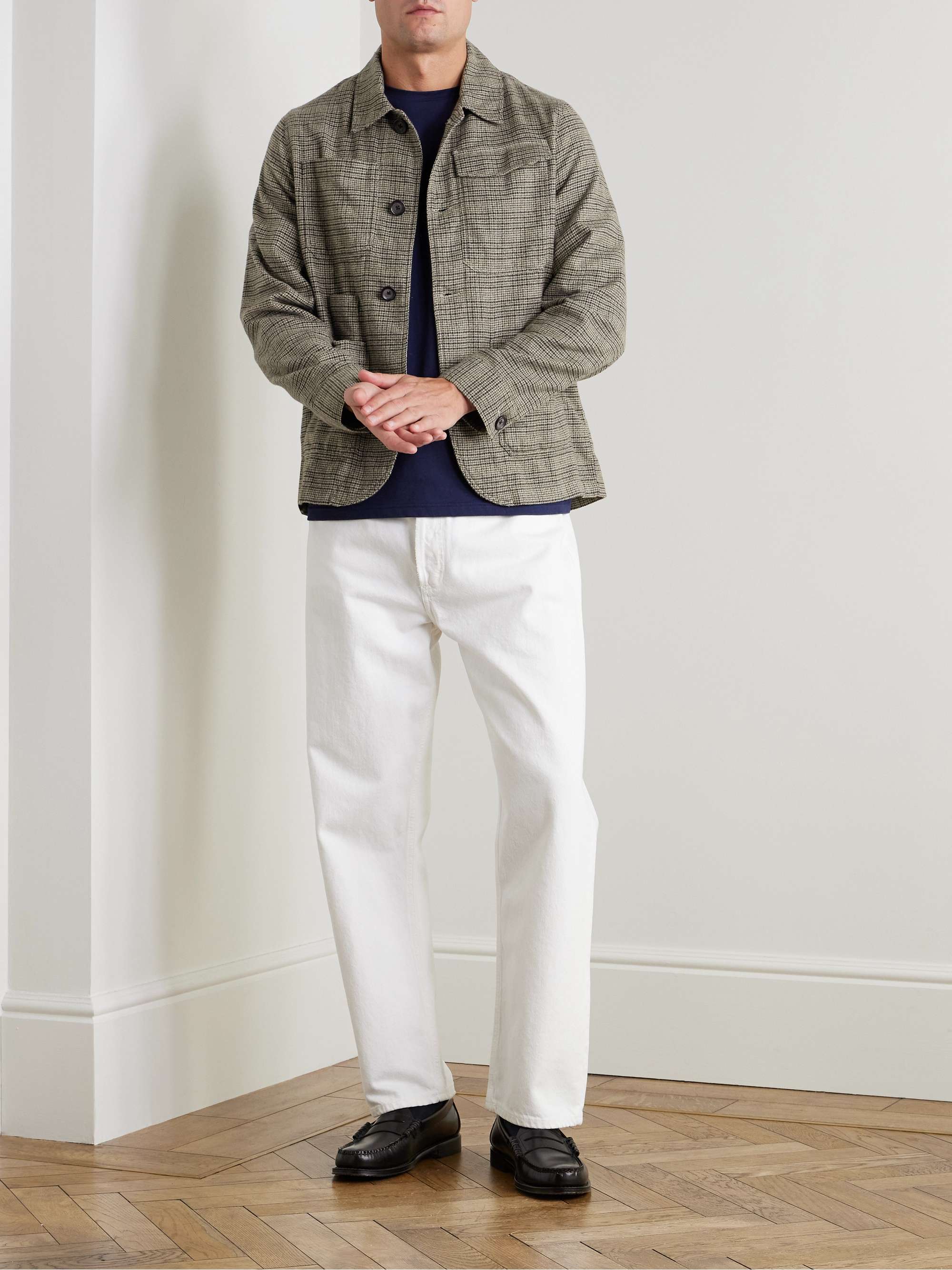 Hythe Checked Cotton-Flannel Jacket view