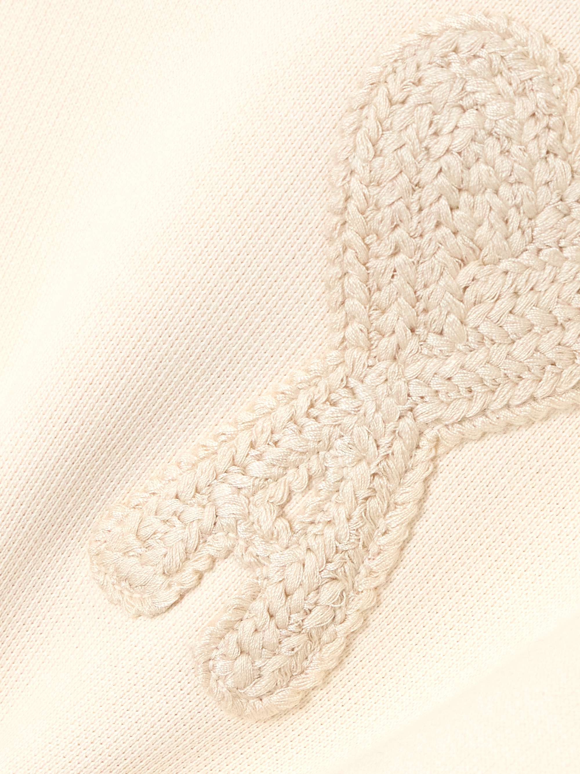 ADC embroidered appliquéd organic cotton-jersey sweatshirt view