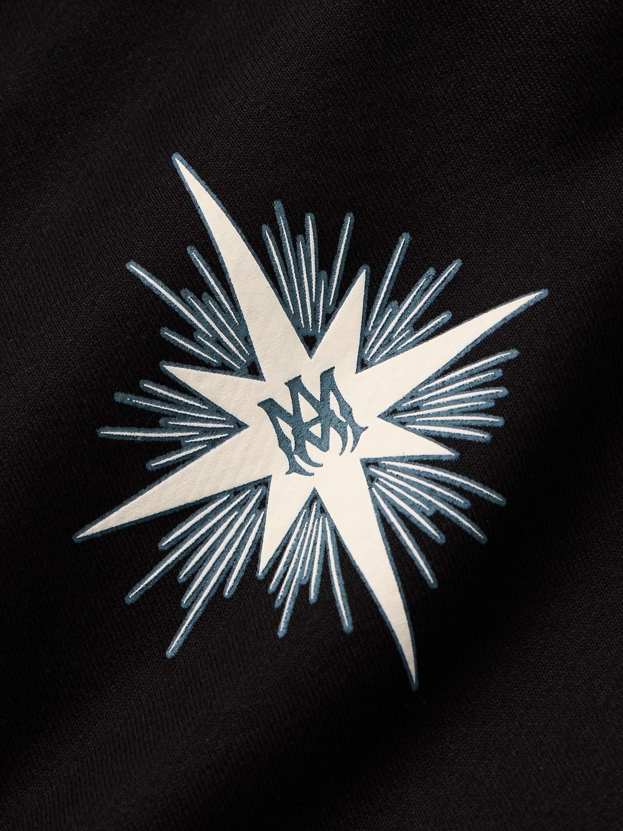 Starburst Logo-Print Cotton-Blend Jersey Hoodie view