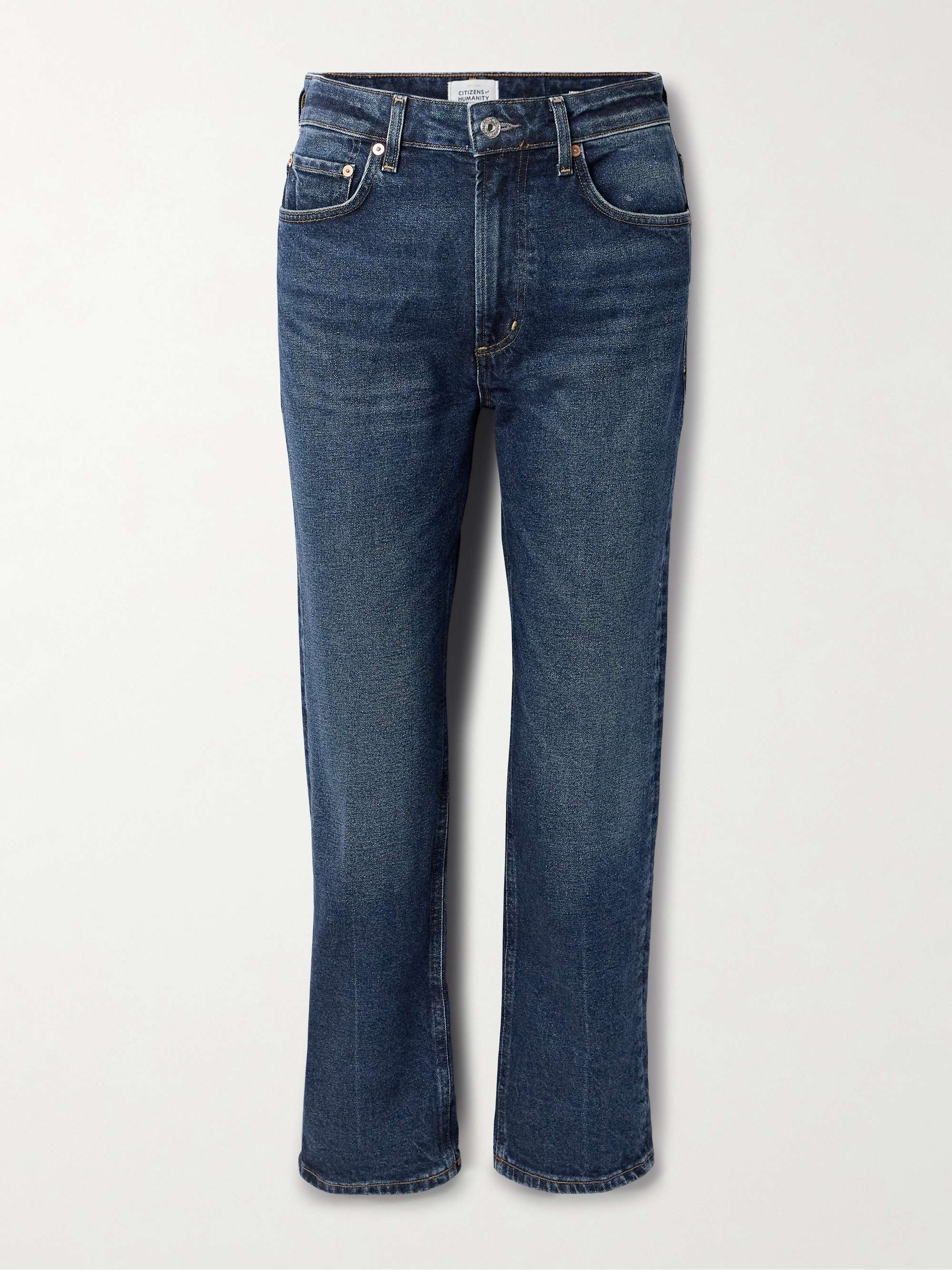 Zurie Ankle cropped high-rise straight-leg jeans view