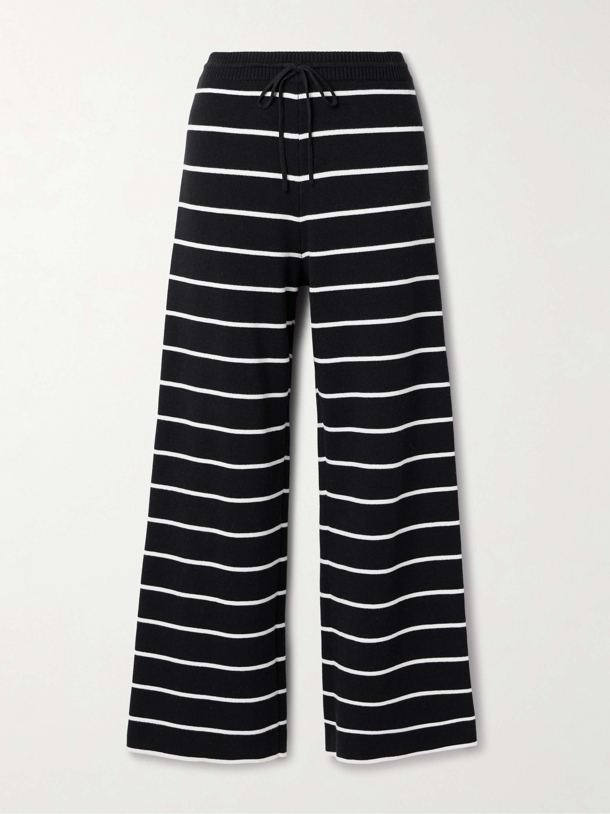 Leo striped cotton straight-leg pants view