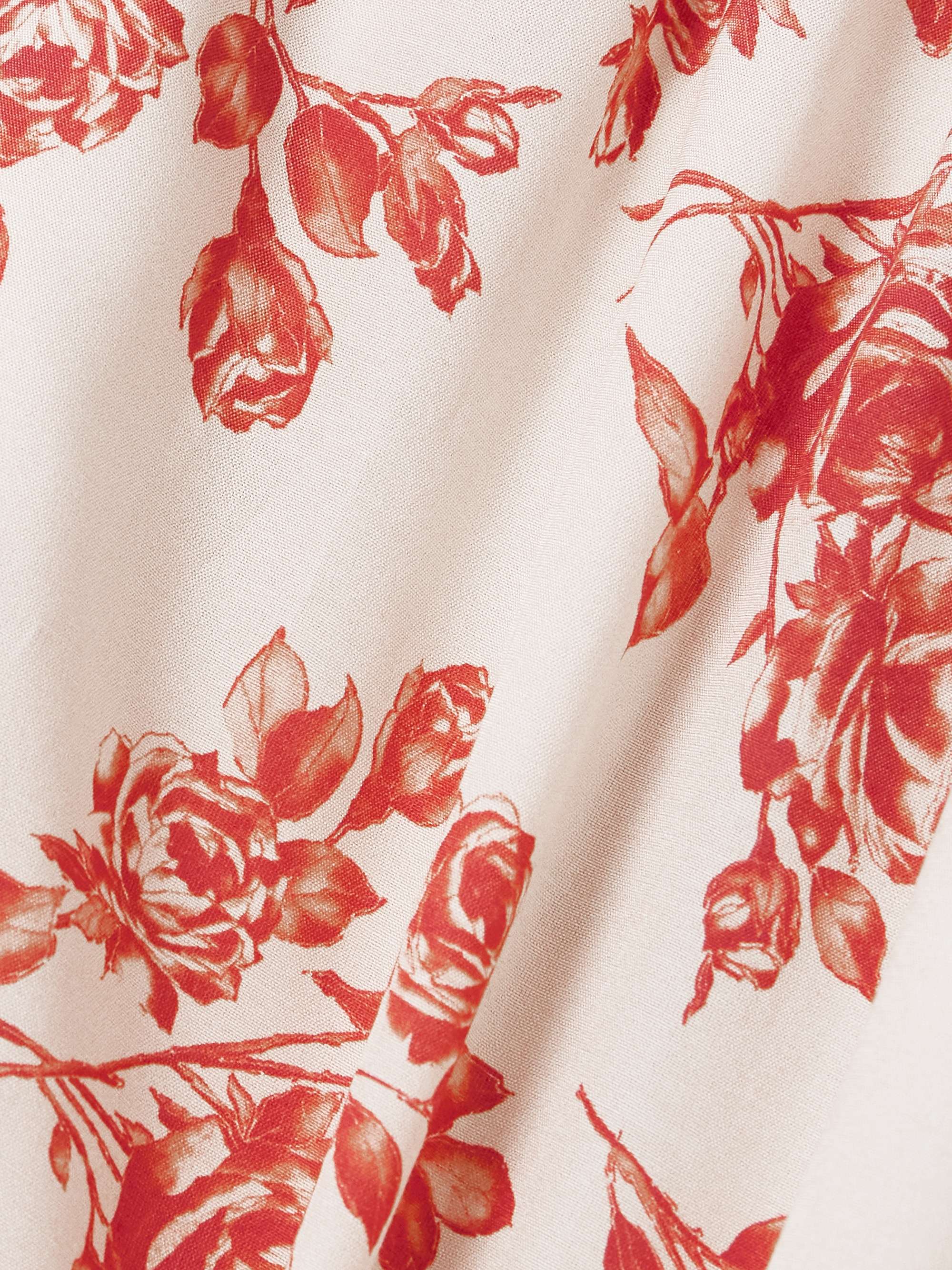 Floral-print silk and cotton-blend voile shorts view
